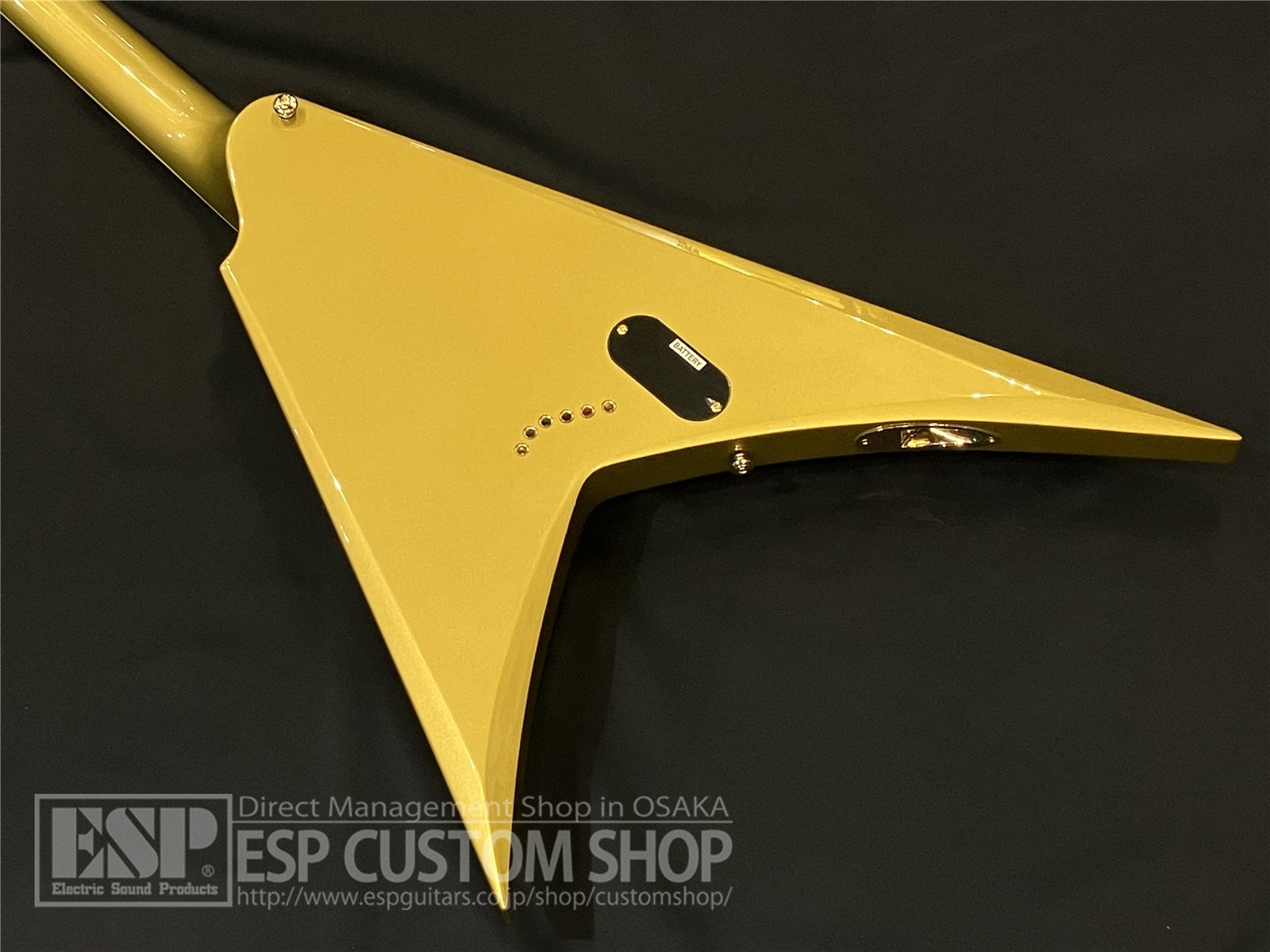 【即納可能/中古品】LTD(エルティーディー) KH-V / Metallic Gold (METALLICA  Kirk Hammettモデル) 大阪店 - 6