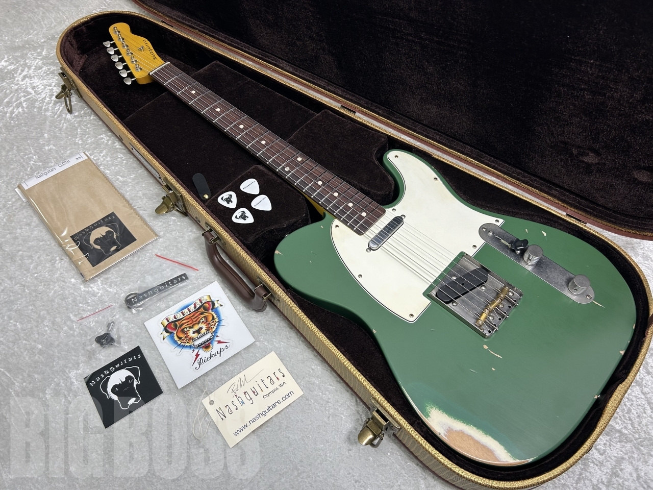 【即納可能】Nash Guitars(ナッシュギターズ) T-63/Alder/AM-891(Army Green) お茶の水駅前店(東京)