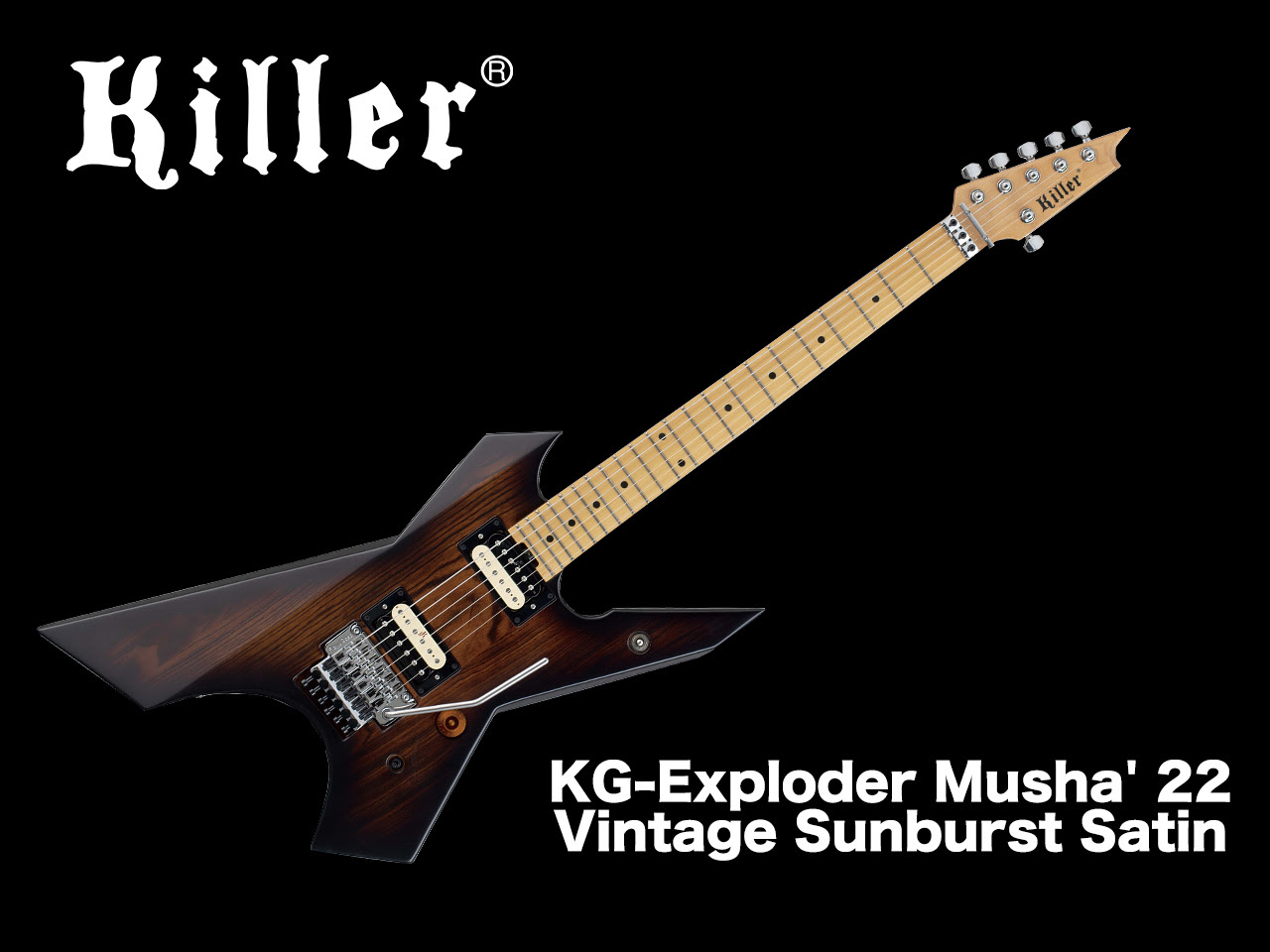 受注生産】Killer(キラー) KG-Exploder Musha' 22 (Vintage Sunburst