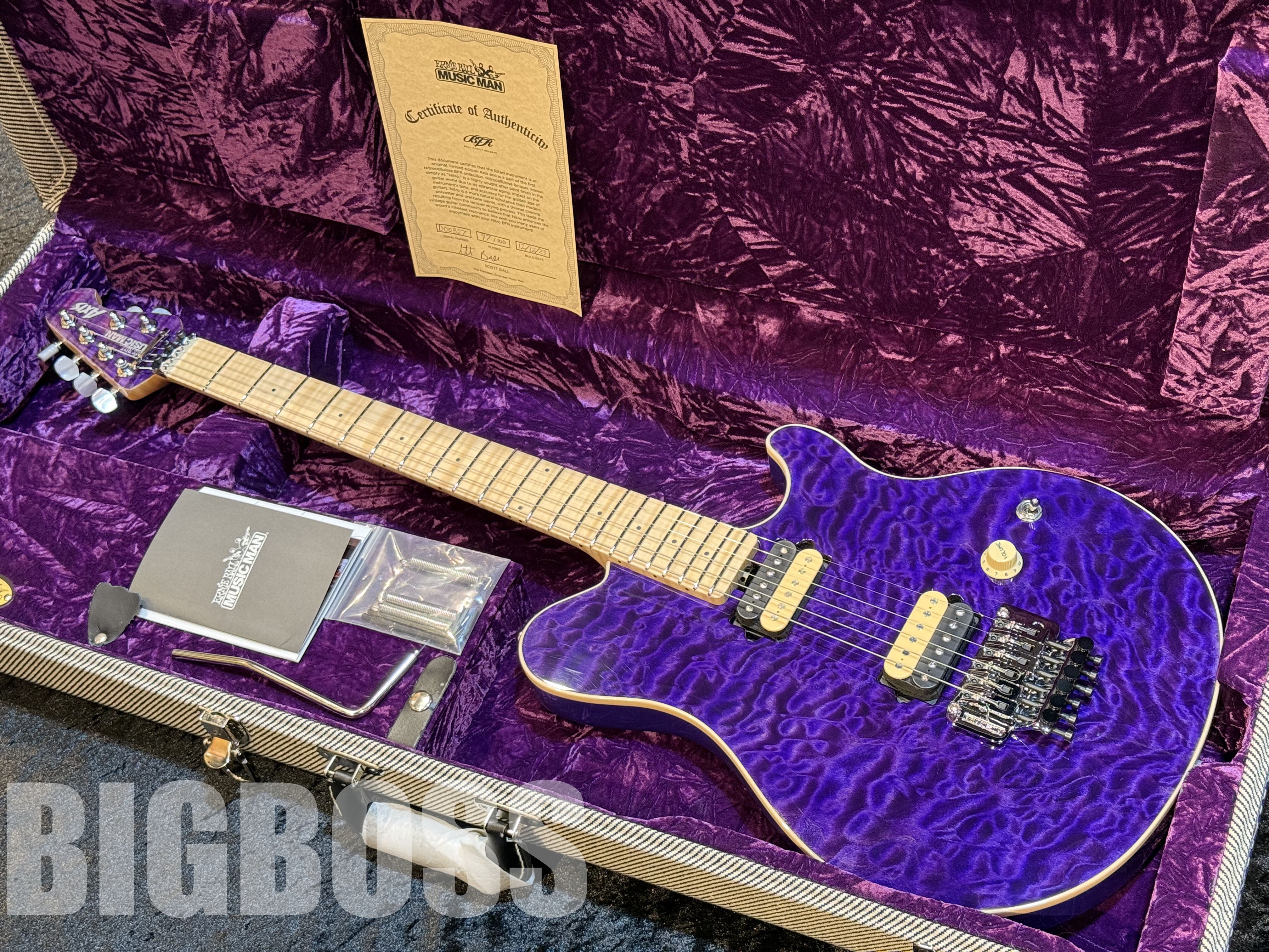 【中古品/即納可能】MUSIC MAN（ミュージックマン）BFR NITRO AXIS TRANSLUCENT PURPLE 福岡店