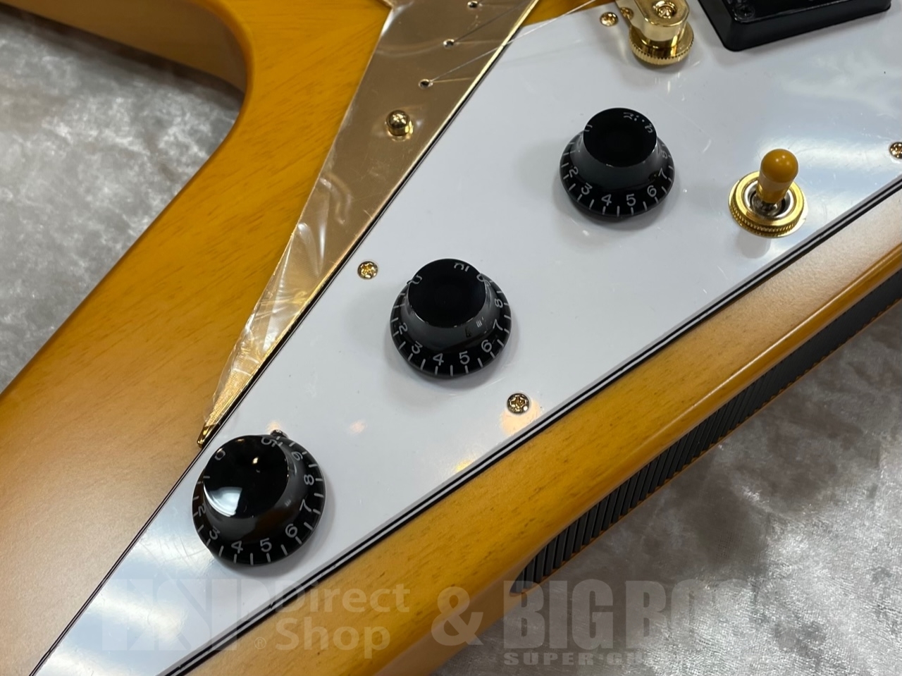 【即納可能】Epiphone 1958 Korina Flying V/Aged Natural/w White Pickguard   GWS - 6