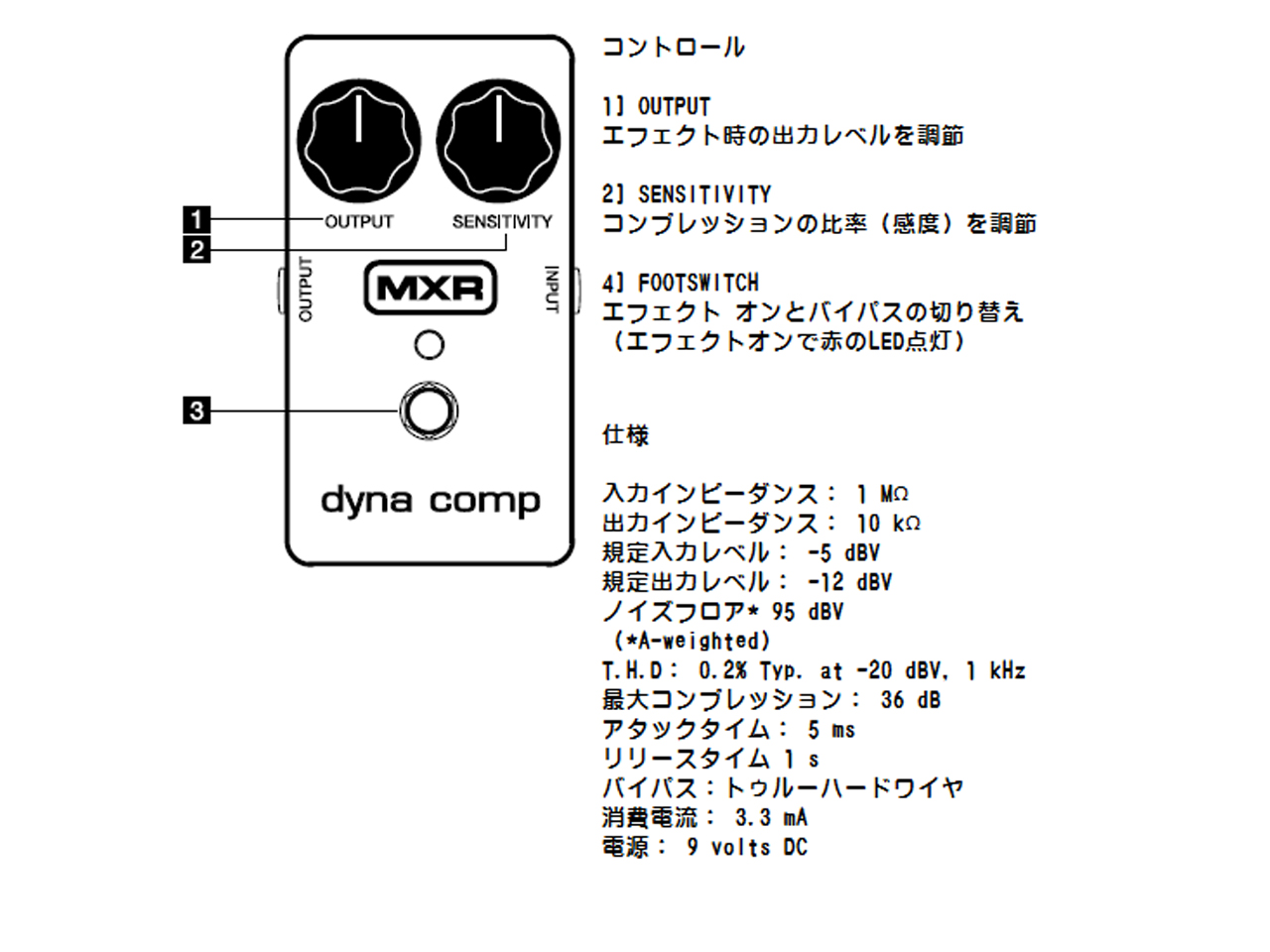 【お取寄せ商品】MXR(エムエックスアール) M102 Dyna Comp® Compressor (コンプレッサー)