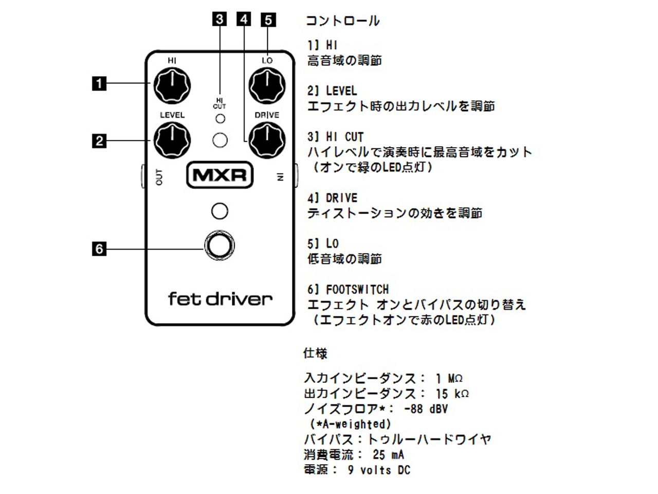 【お取寄せ商品】MXR(エムエックスアール) M264 FET Driver (オーバードライブ)