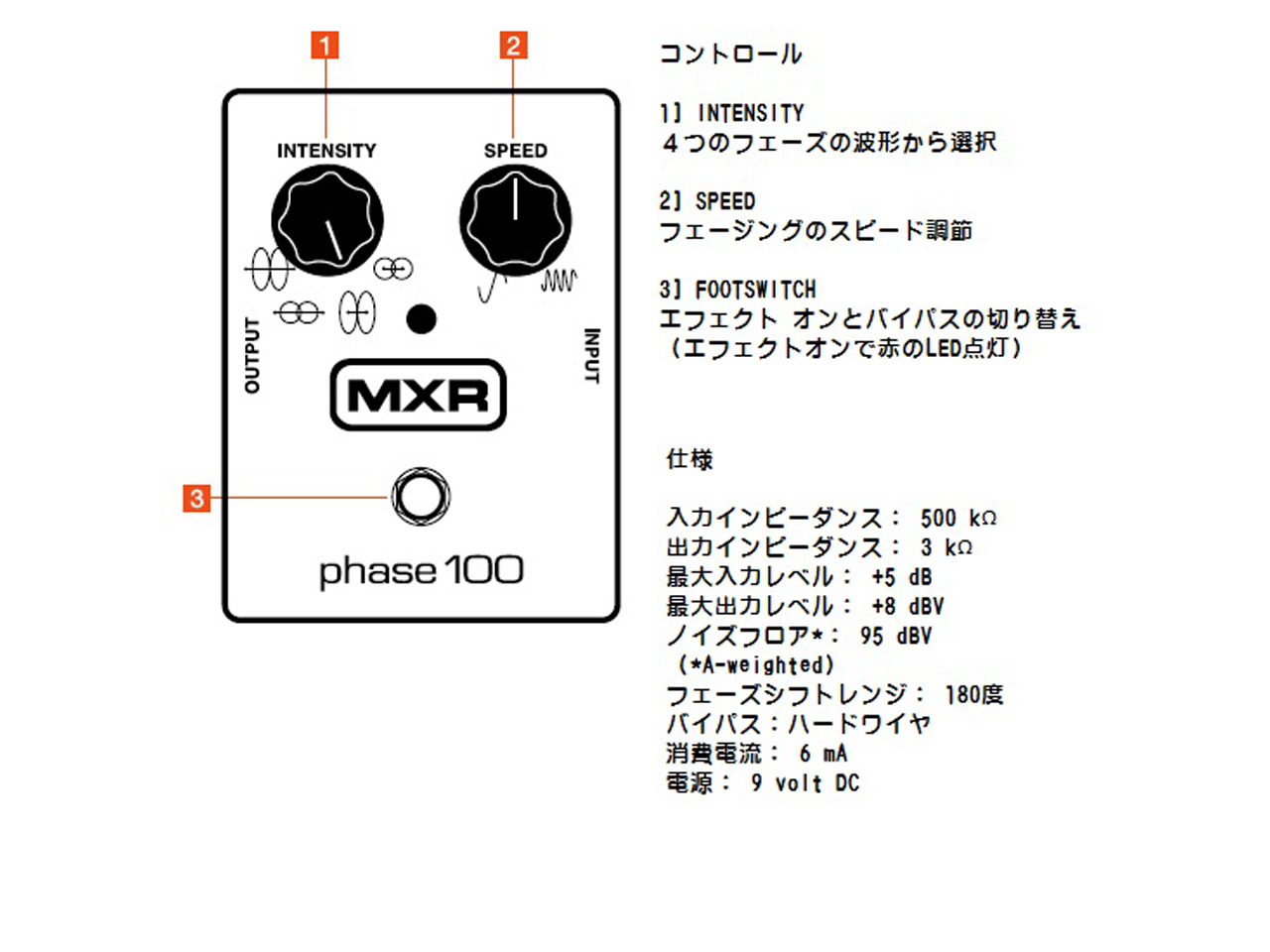 【お取寄せ商品】MXR(エムエックスアール) M107 Phase 100 (フェイザー)