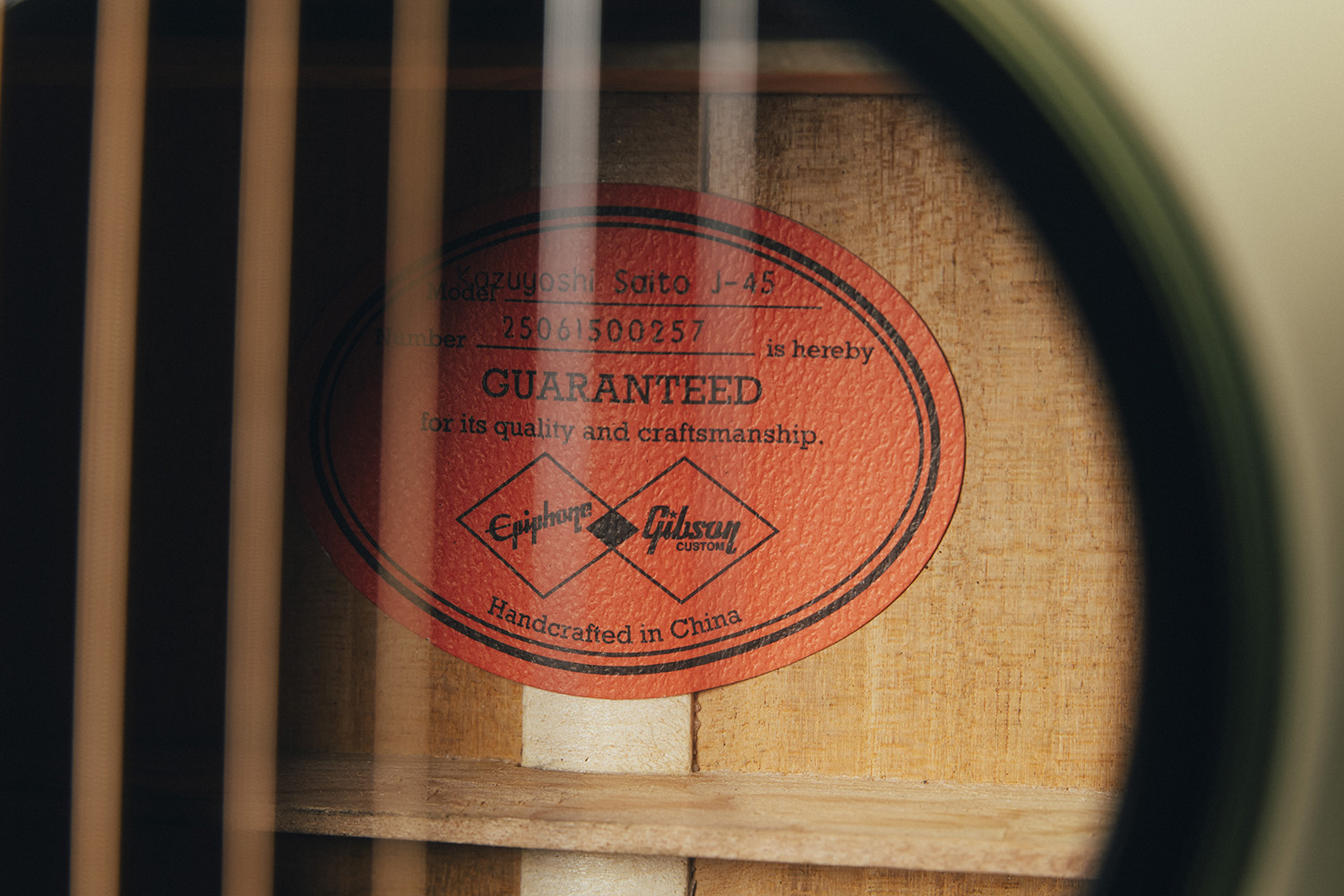 【ご予約商品】Epiphone(エピフォン) Inspired By Gibson Custom Kazuyoshi Saito J-45 2026(エレアコギター）お茶の水駅前店・別館 - 12