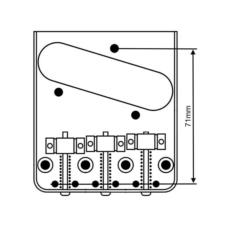 Vega-Trem(ヴェガトレム) VT2ND Teletrem classic with "VT" Logo arm (トレモロユニット)