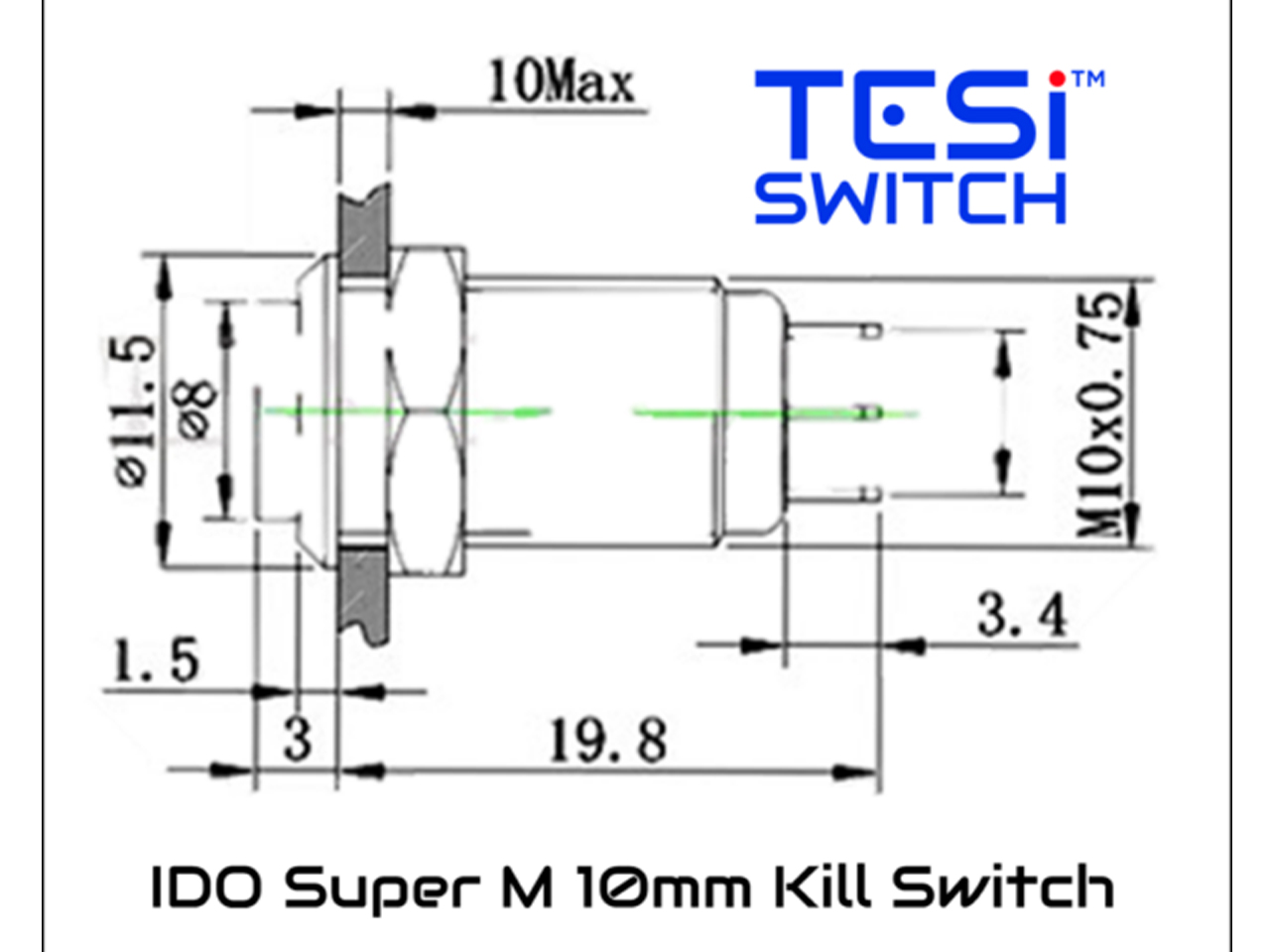 FU-Tone(エフユートーン) Tesi IDO Super M 10mm Kill Switch