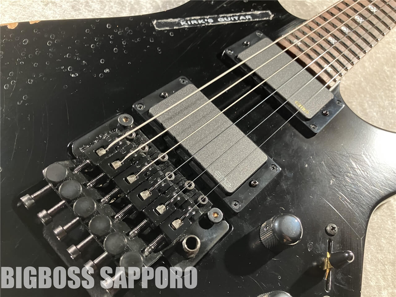 【即納可能】ESP(イ―エスピー) KH-2 Vintage Distressed Black with Sticker (METALLICA/Kirk Hammett Model) 札幌店