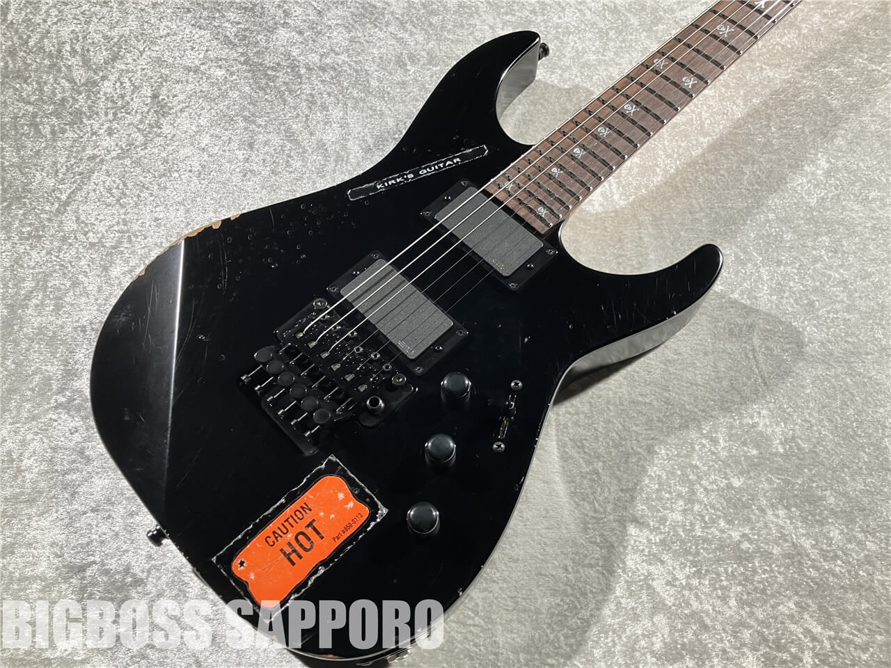 【即納可能】ESP(イ―エスピー) KH-2 Vintage Distressed Black with Sticker (METALLICA/Kirk Hammett Model) 札幌店