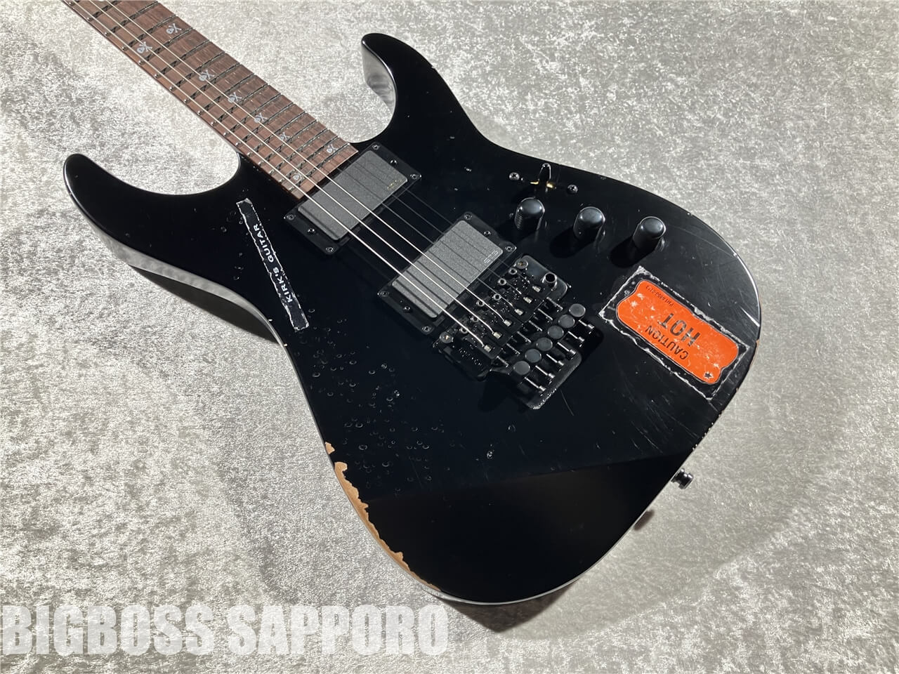 【即納可能】ESP(イ―エスピー) KH-2 Vintage Distressed Black with Sticker (METALLICA/Kirk Hammett Model) 札幌店