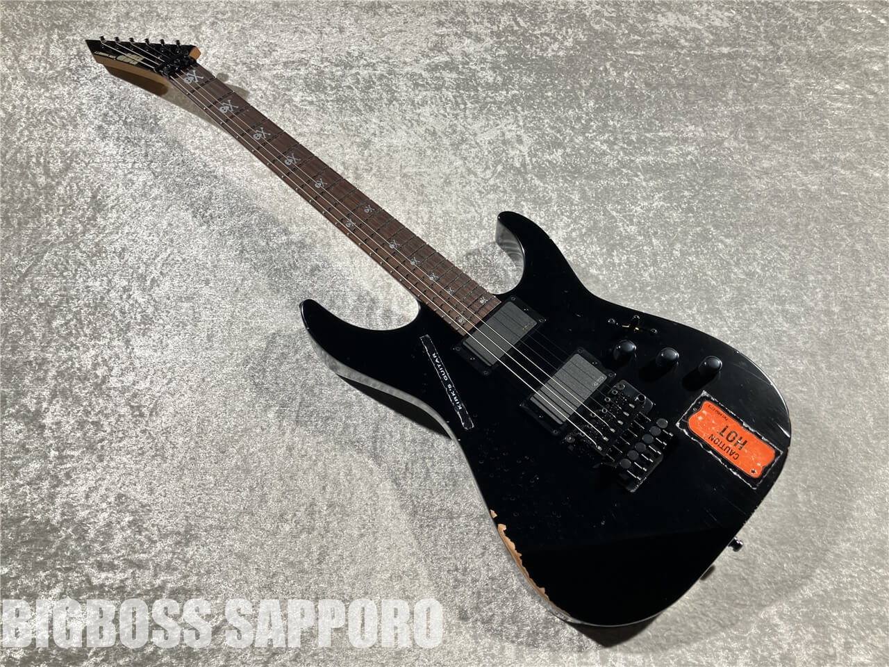 【即納可能】ESP(イ―エスピー) KH-2 Vintage Distressed Black with Sticker (METALLICA/Kirk Hammett Model) 札幌店