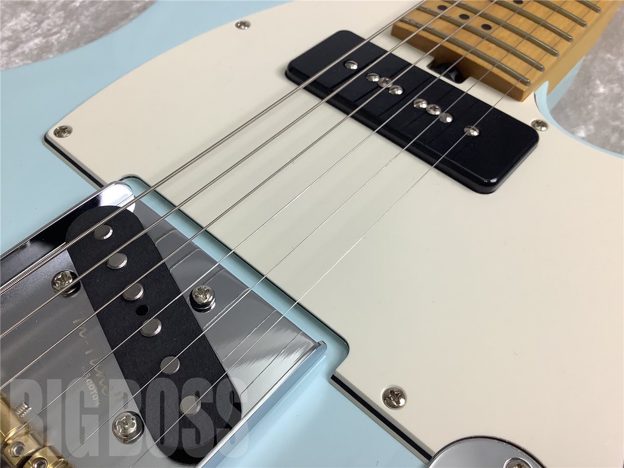 【即納可能】Three Dots Guitars (スリードッツギターズ) T Model / Maple Fingerboard (Ash Blue) 駅前店