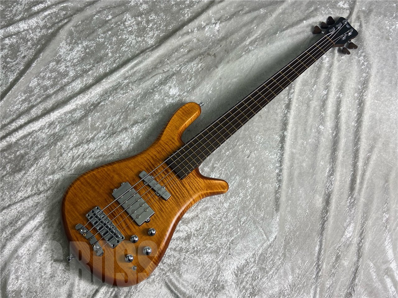 【即納可能】Warwick(ワーウィック) Custom shop Streamer Jazzman 5 Trans Satin Amber Gold Hard Wear お茶の水駅前店(東京)