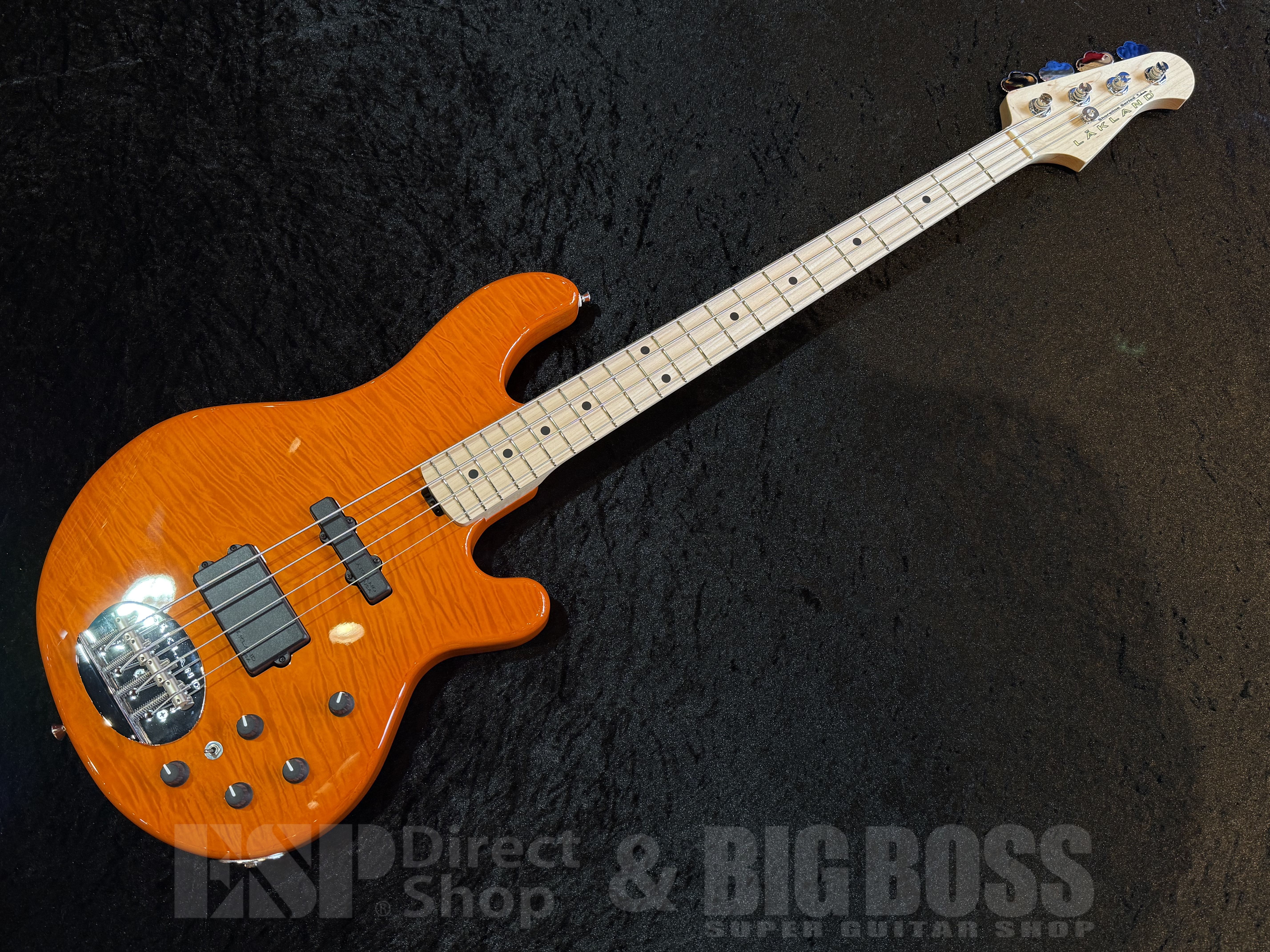 【即納可能】Lakland （レイクランド） SL44-94 Deluxe/M【Amber Translucent / Maple FB】 福岡店