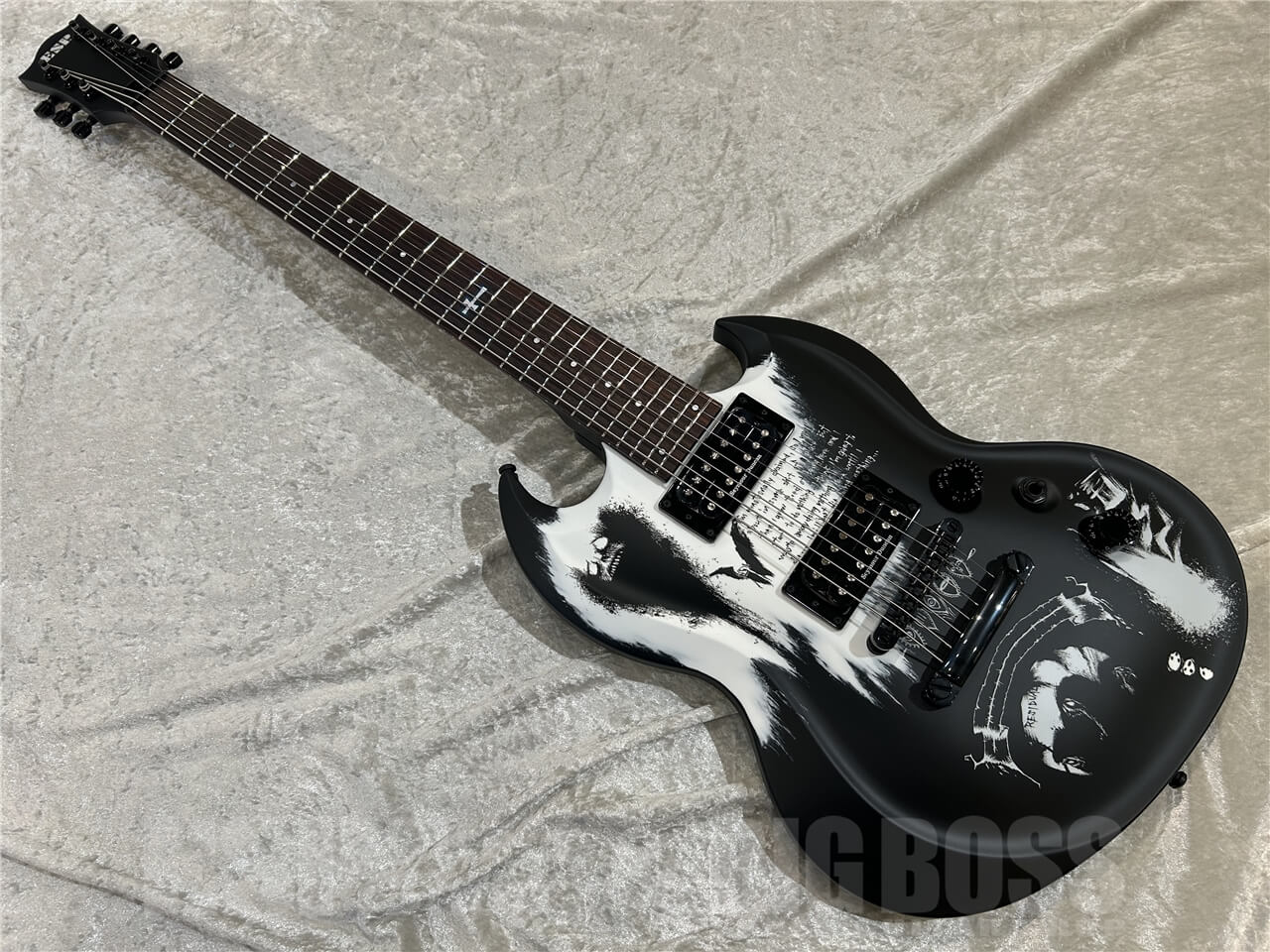 【即納可能】ESP（イーエスピー）D-KV-7st [Nothing] / Black w/White Graphic 仙台店 - 9