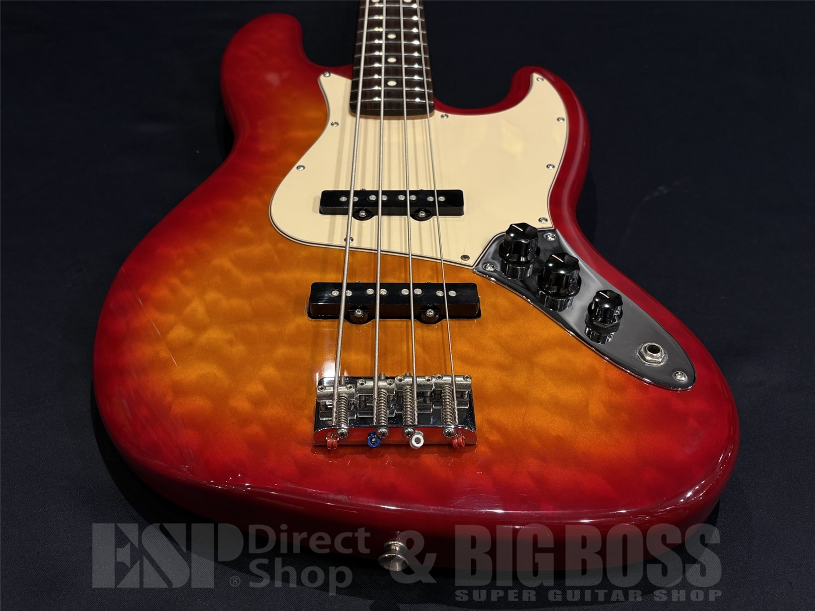 【USED/即納可能】Fender Mexico(フェンダーメキシコ)SPECIAL EDITION Jazz Bass Quilt 2002 / Cherry Sunburst 京都店 - 6