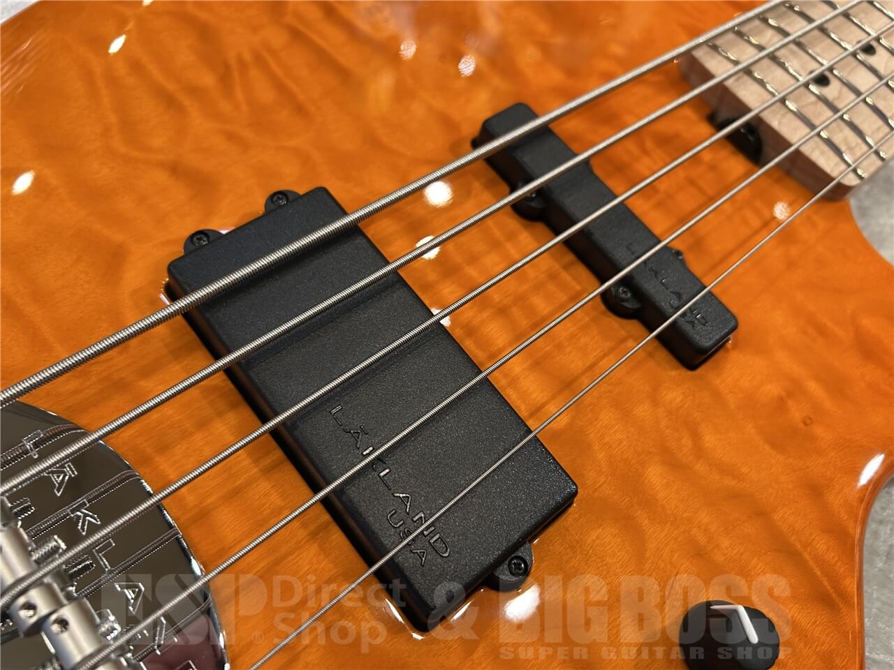 【即納可能】Lakland(レイクランド)SL55-94 Deluxe / Amber Translucent / Maple FB 仙台店 - 3