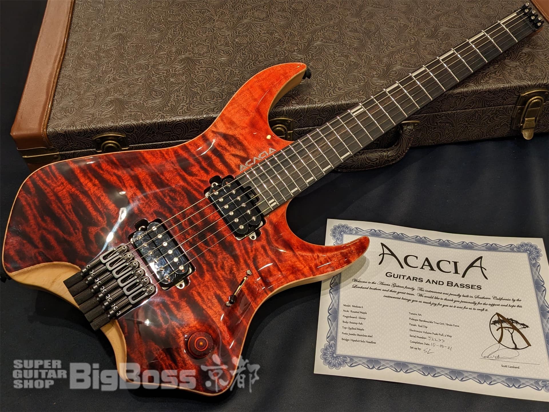即納可能】Acacia Guitars(アカシアギターズ) Medusa 6 / Red Dip 京都