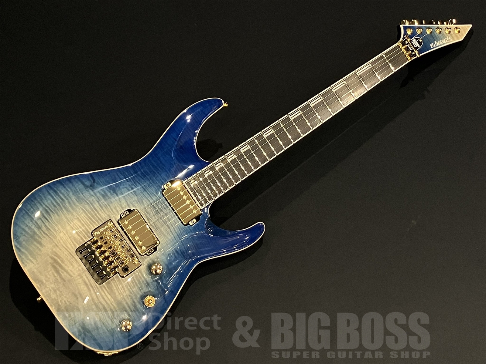 【即納可能】EDWARDS(エドワーズ) E-HORIZON-CTM 50TH / Black Aqua Burst C / Blue Pearl Back 京都店