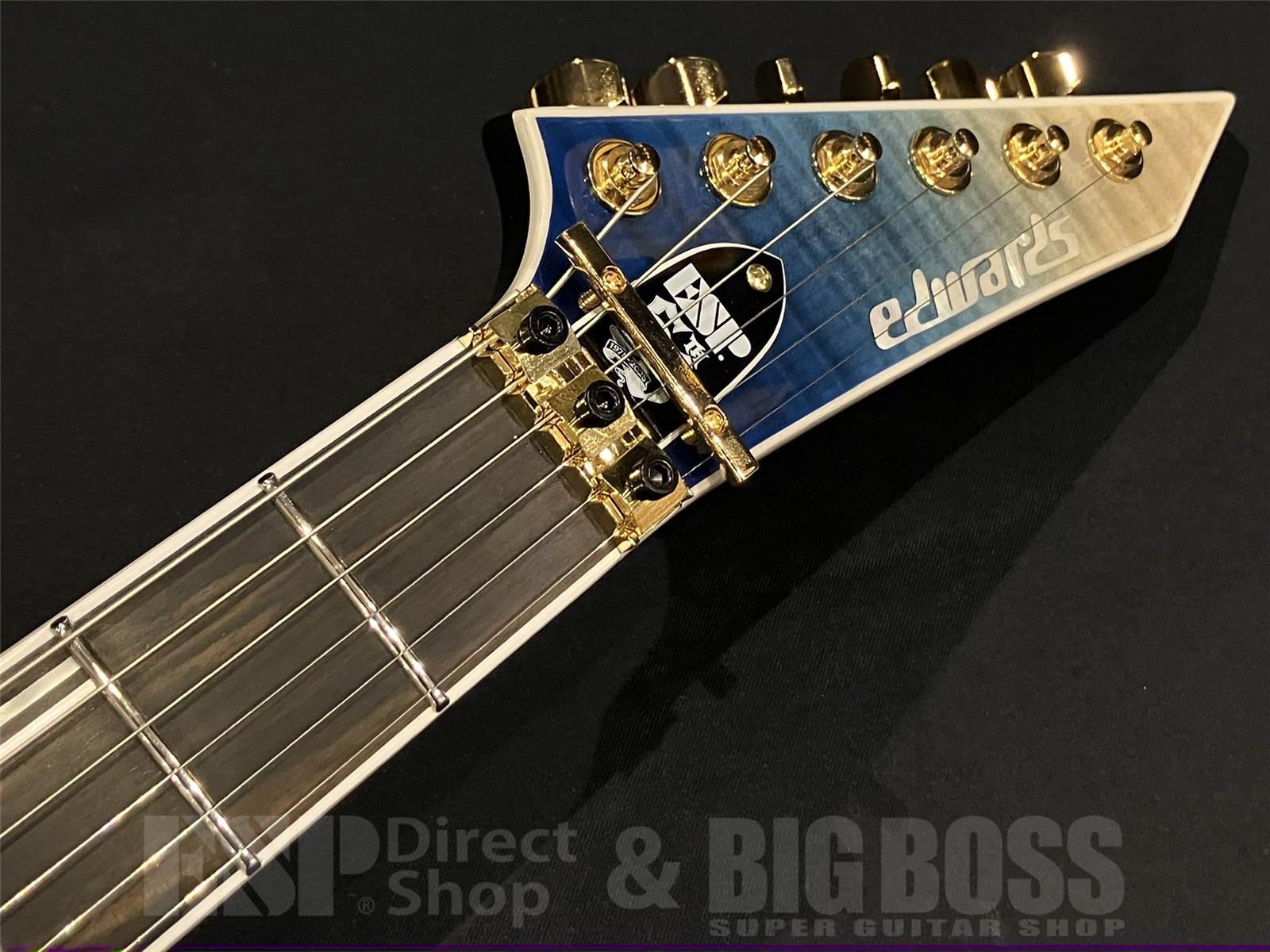 【即納可能】EDWARDS(エドワーズ) E-HORIZON-CTM 50TH / Black Aqua Burst C / Blue Pearl Back 京都店 - 6