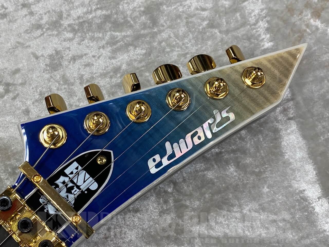 EDWARDS（エドワーズ）E-HORIZON-CTM 50TH/Black Aqua Burst C / Blue Pearl Back GWS - 7
