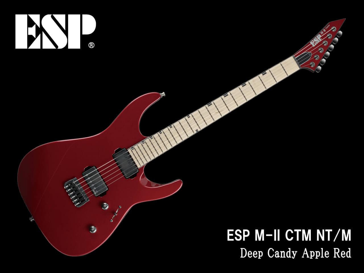 【受注生産】ESP(イーエスピー) M-II CTM NT/M (Deep Candy Apple Red)