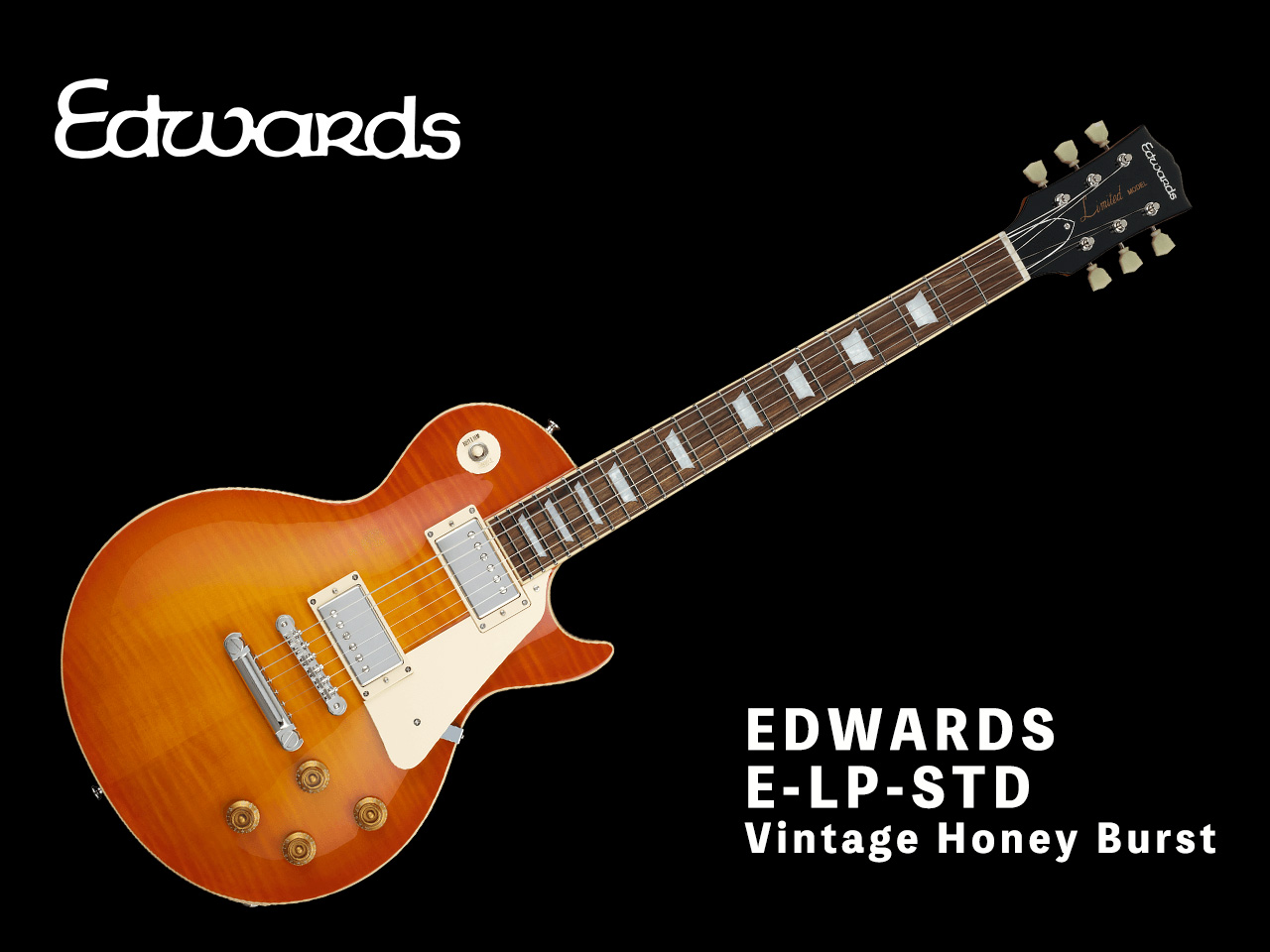 【受注生産】EDWARDS(エドワーズ) E-LP-STD Vintage Honey Burst