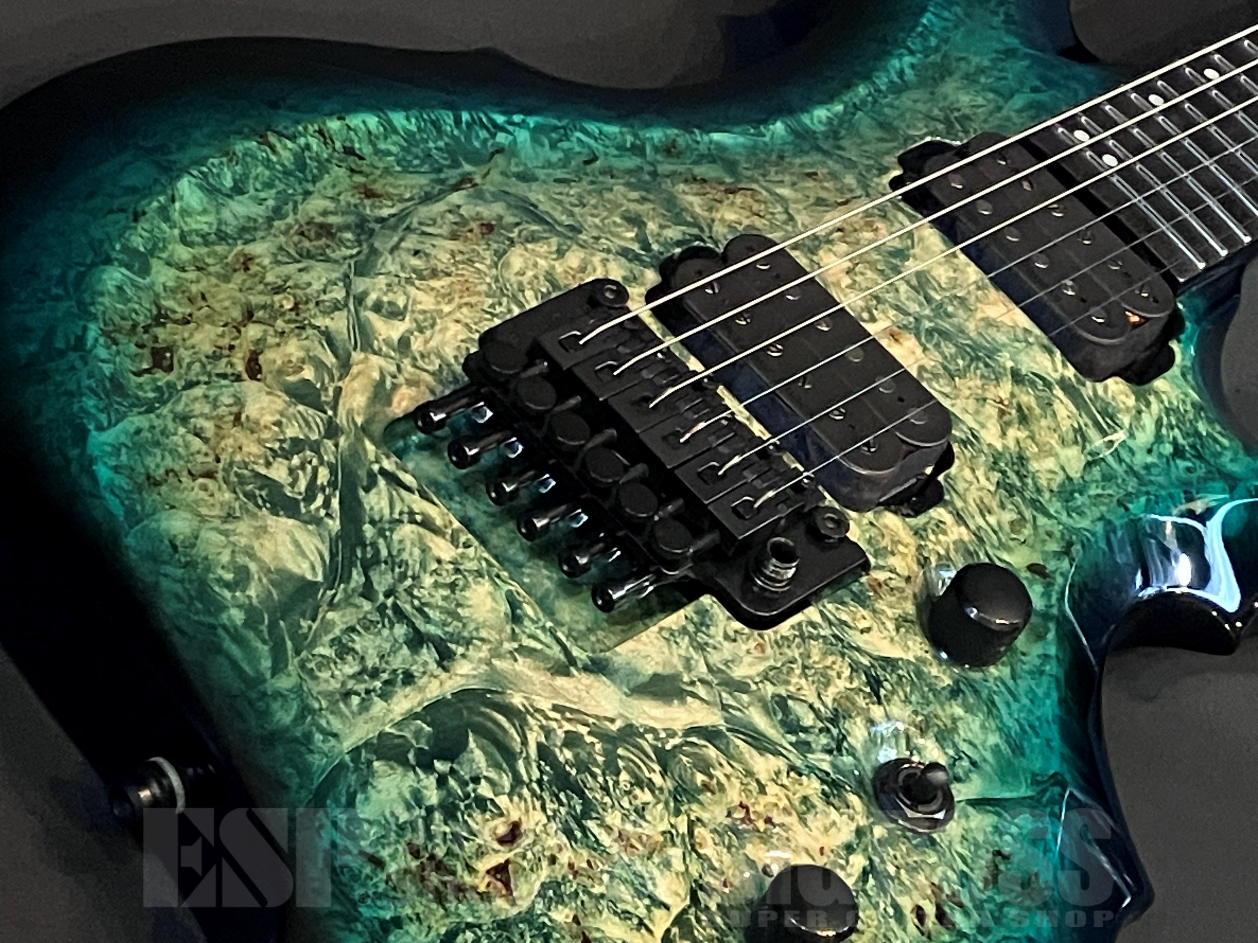 【即納可能】ESP(イーエスピー) FRX-CTM Burled Maple / Peacock Blue Burst 大阪店 - 3