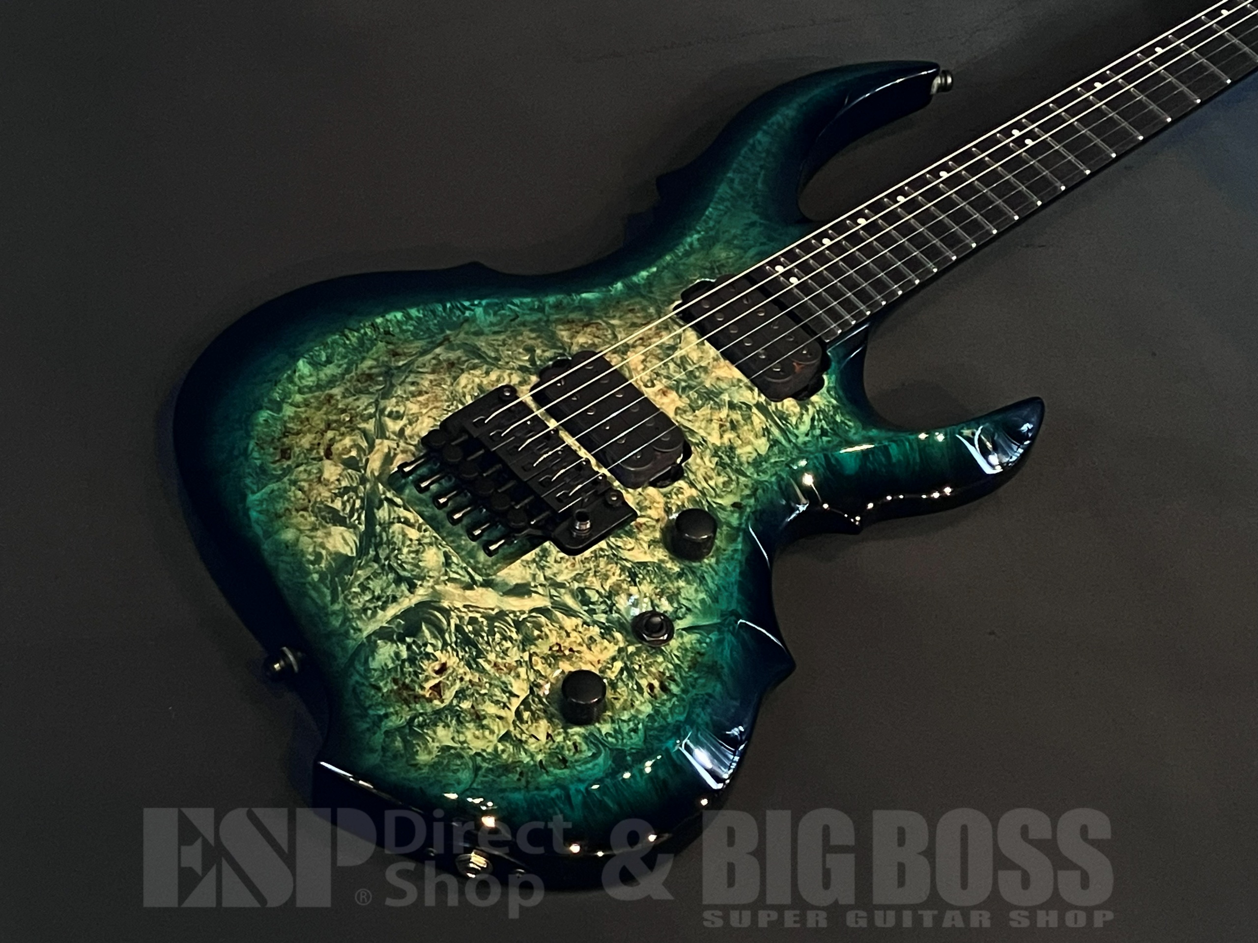 【即納可能】ESP(イーエスピー) FRX-CTM Burled Maple / Peacock Blue Burst 大阪店 - 2