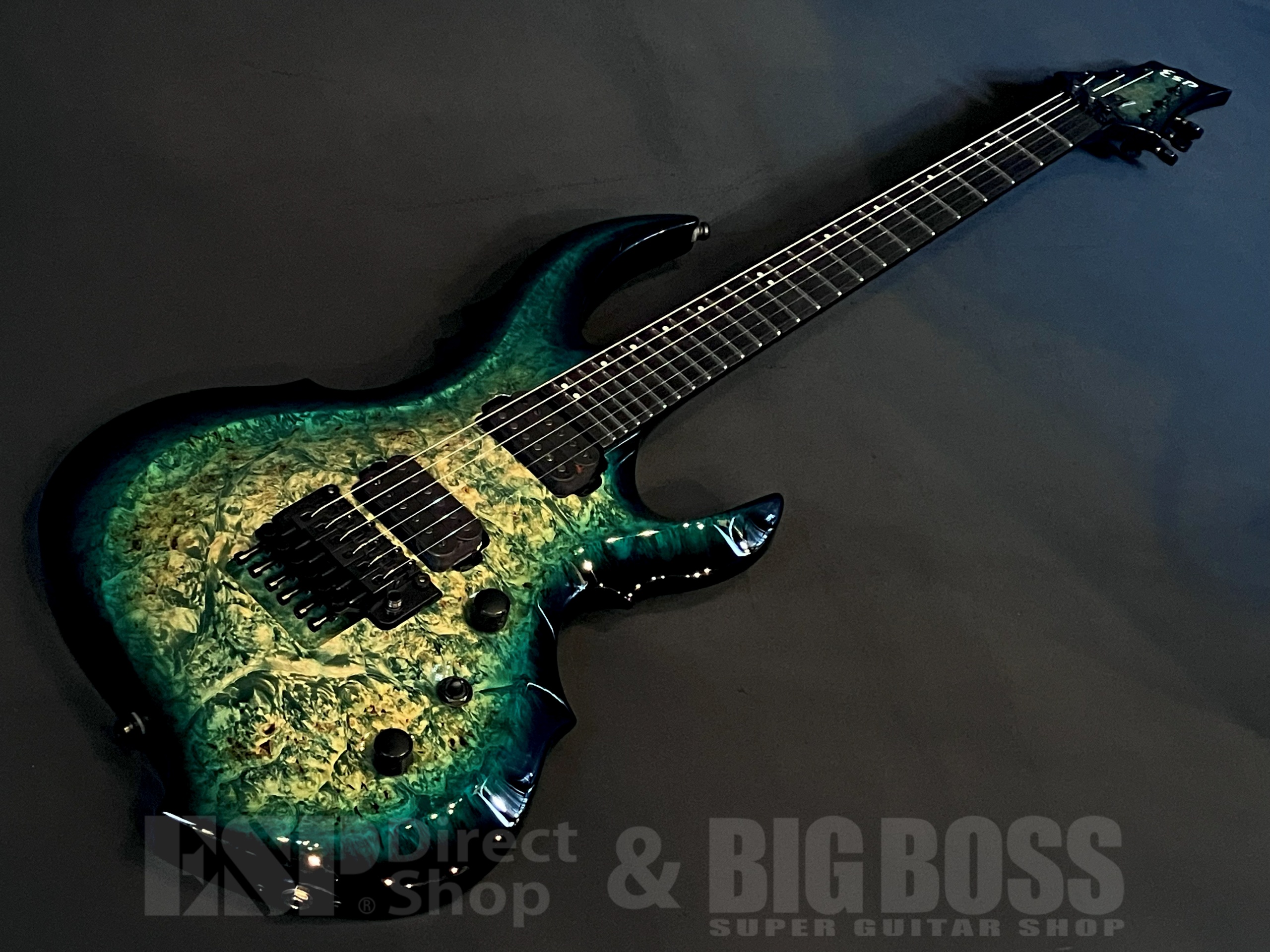 【即納可能】ESP(イーエスピー) FRX-CTM Burled Maple / Peacock Blue Burst 大阪店