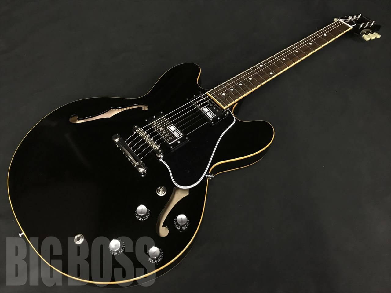 【受注生産】EDWARDS(エドワーズ) E-SA-160LTS / Black (セミアコースティックギター)
