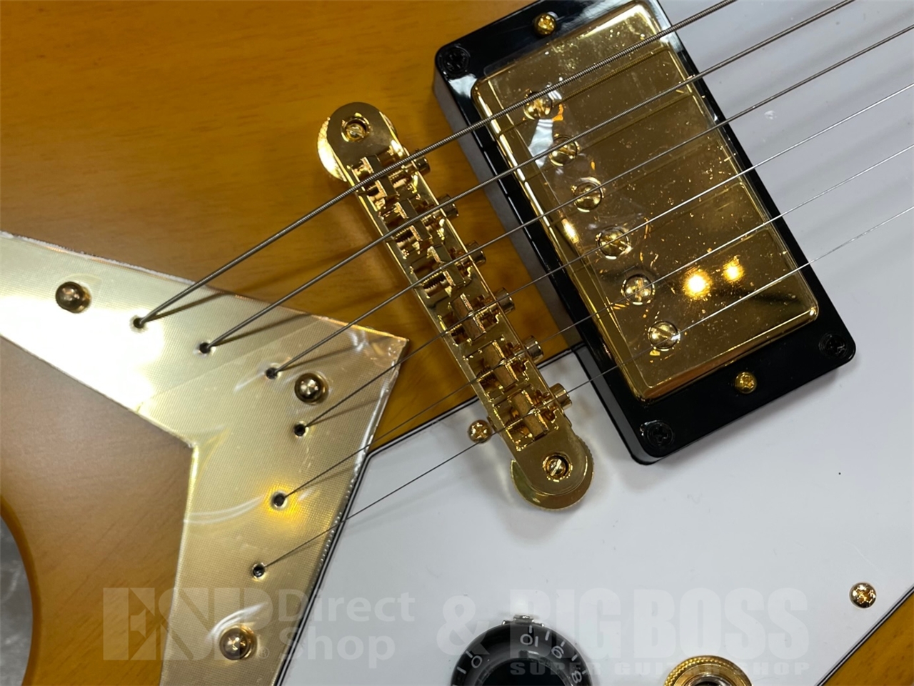 【即納可能】Epiphone ( エピフォン ) 1958 Korina Flying V/ Aged Natural/w White Pickguard GWS