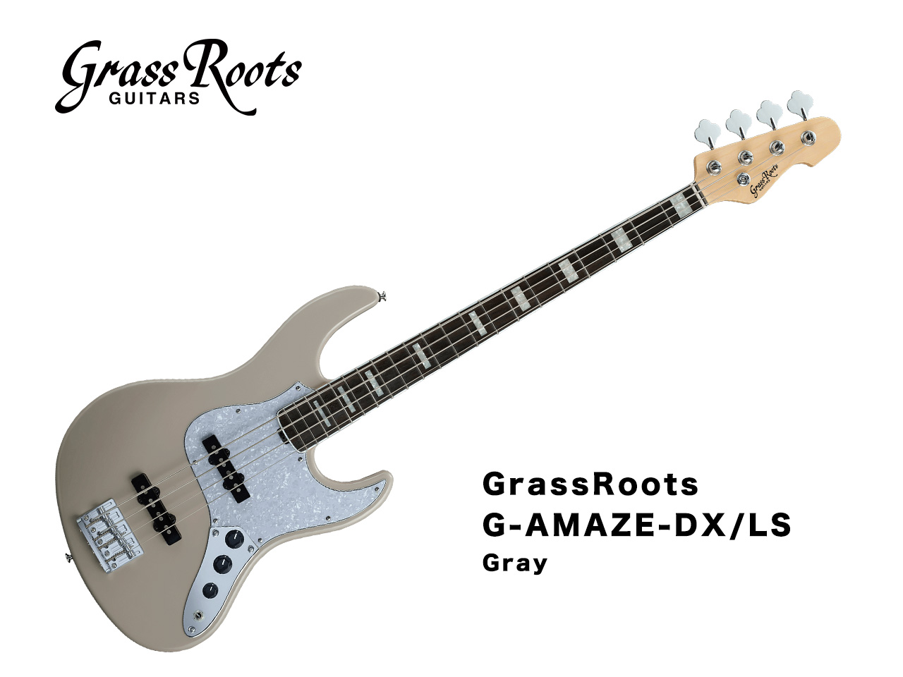 受注生産】GrassRoots(グラスルーツ) G-AMAZE-DX/LS (Gray) | 【ESP