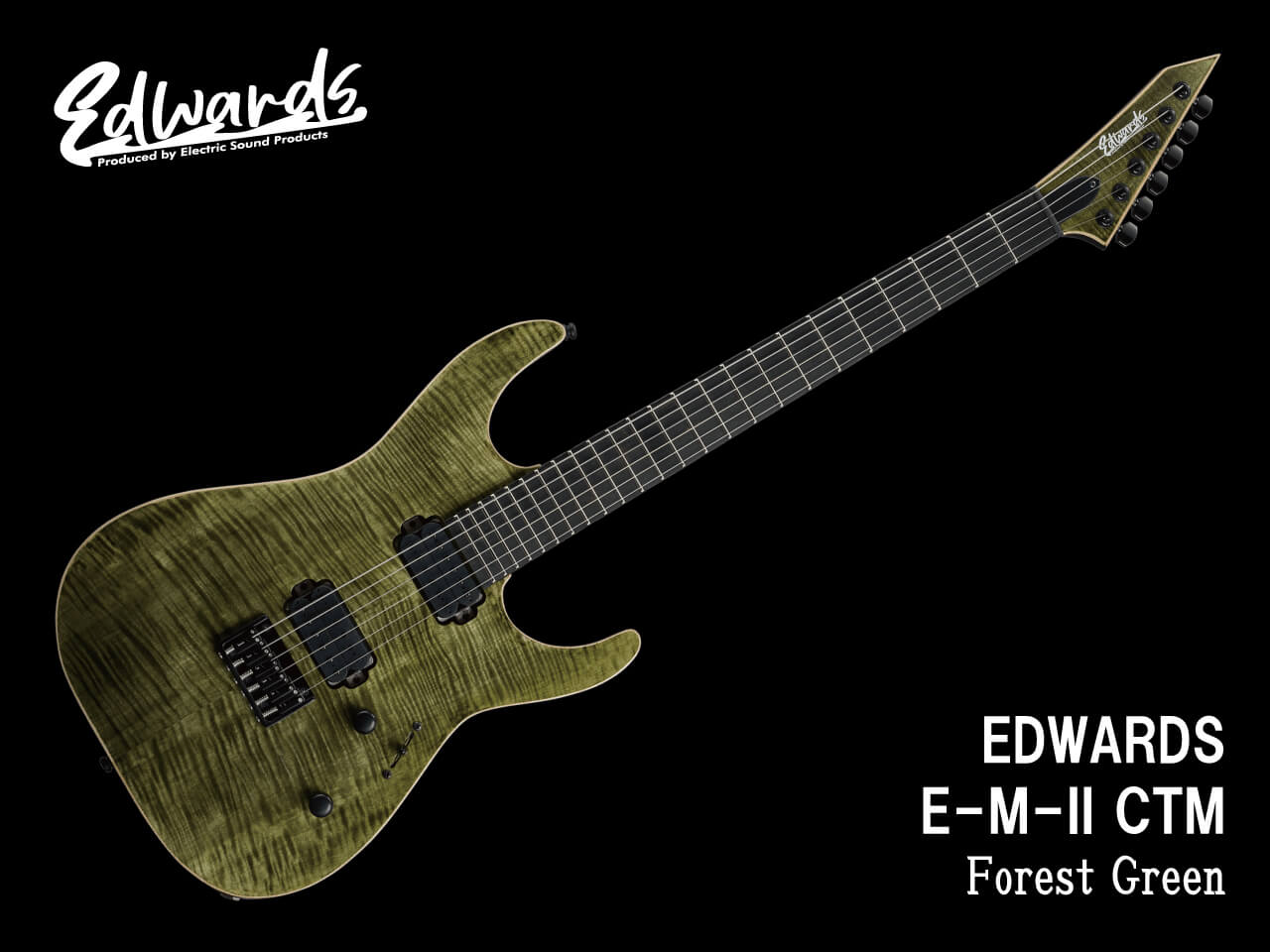 受注生産】EDWARDS(エドワーズ) E-M-II CTM / Forest Green - 【ESP直営】BIGBOSS  オンラインマーケット(ギター＆ベース)