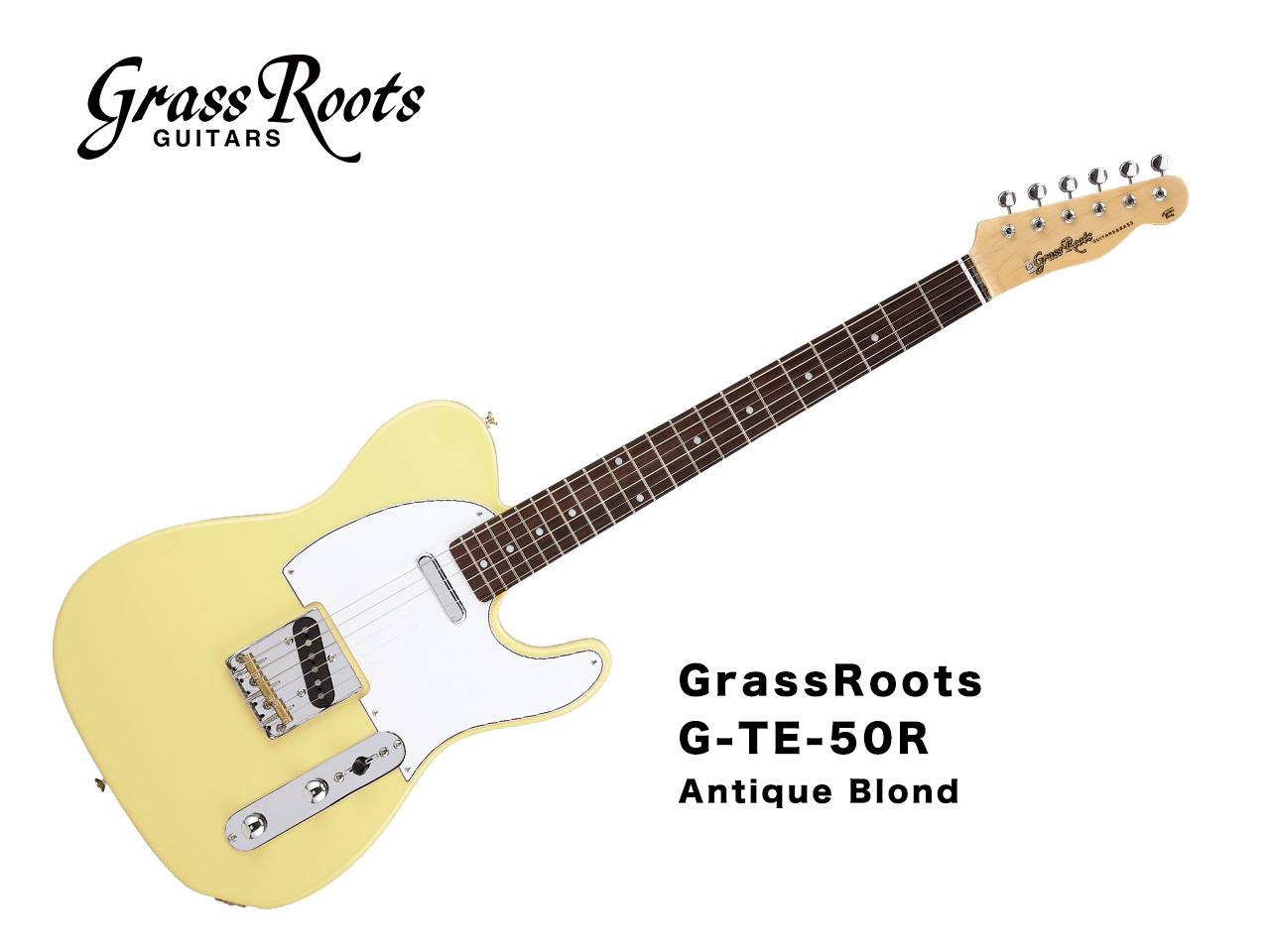 Grass Roots(グラスルーツ) エレキギター G-TE-50R CAR ソフトケース付 