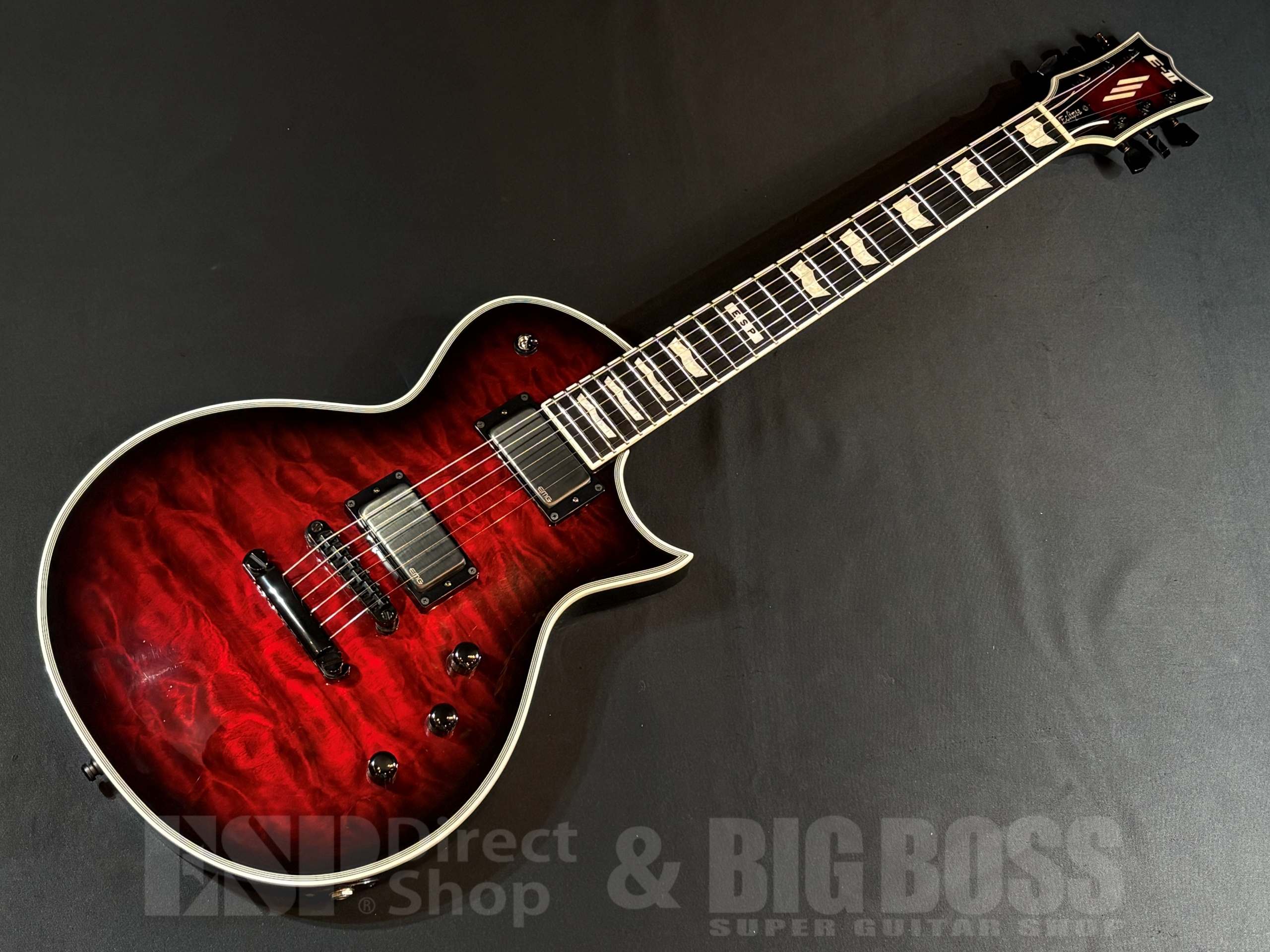 【即納可能/中古品】E-II (イーツー) EC QM / See Thru Black Cherry Sunburst 大阪店
