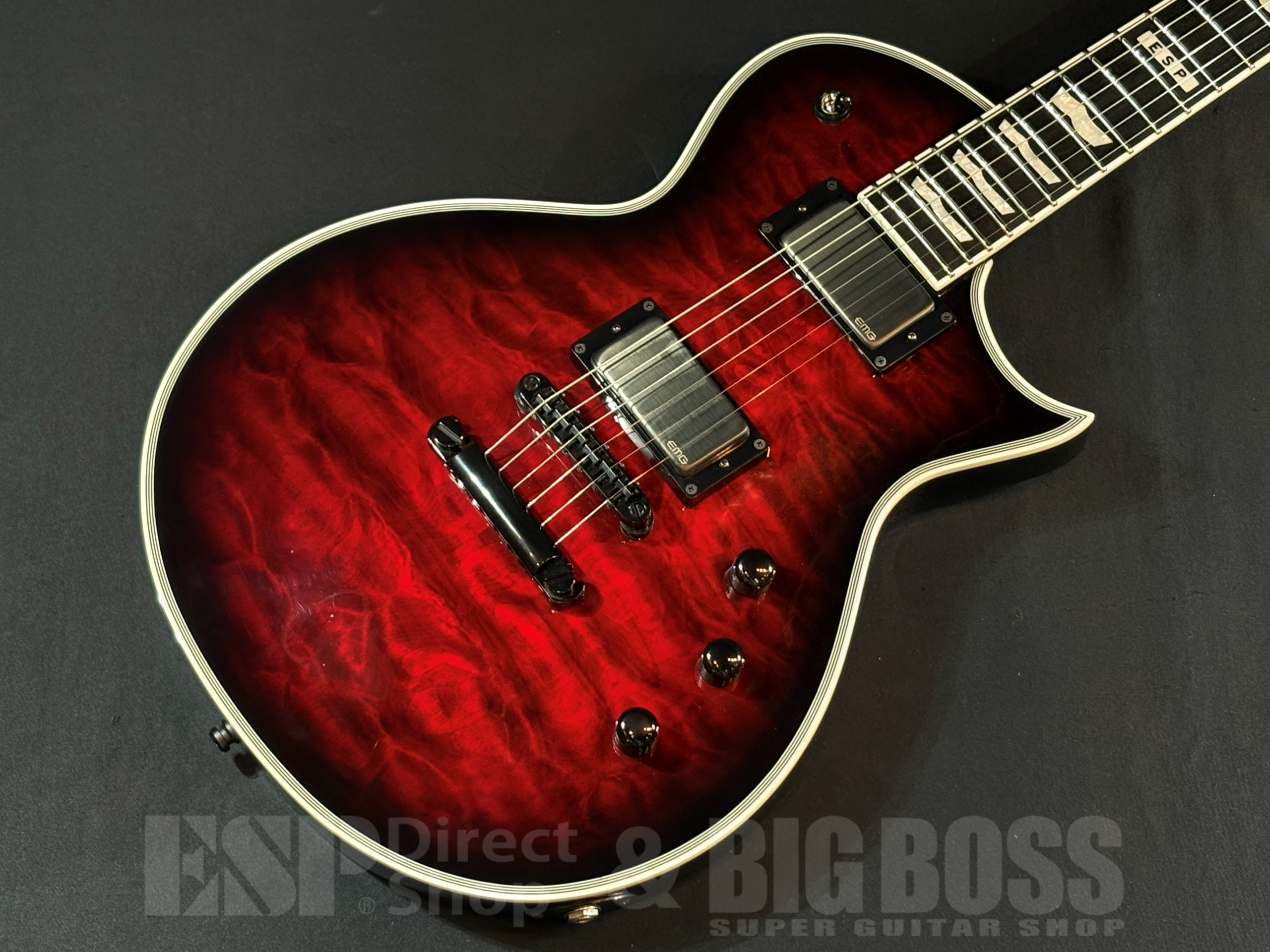 【即納可能/中古品】E-II (イーツー) EC QM / See Thru Black Cherry Sunburst 大阪店 - 2