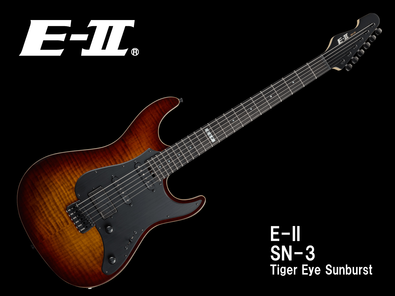 【受注生産】E-II(イーツー) SN-3 / Tiger Eye Sunburst