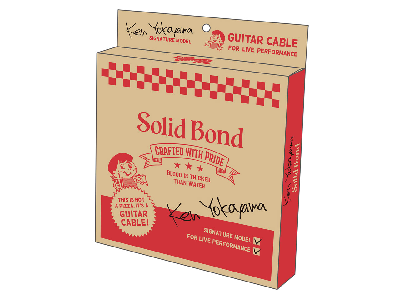 Solid Bond(ソリッドボンド) Ken Yokoyama Signature Guitar Cable SS 2m [GC-KY-SS2m] (ギター/ベースシールド)
