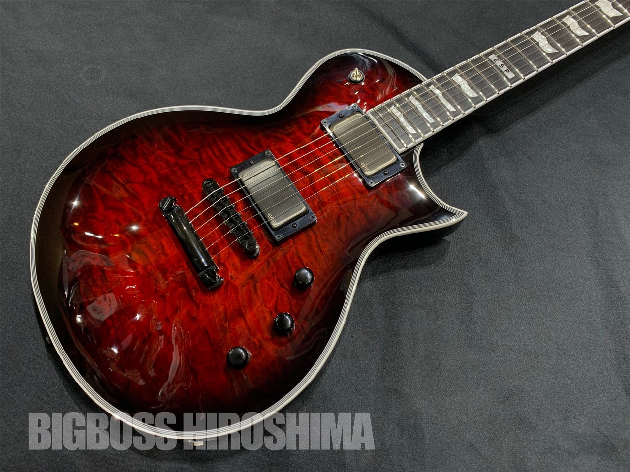 即納可能】E-II EC QM /See Thru Black Cherry Sunburst 広島店