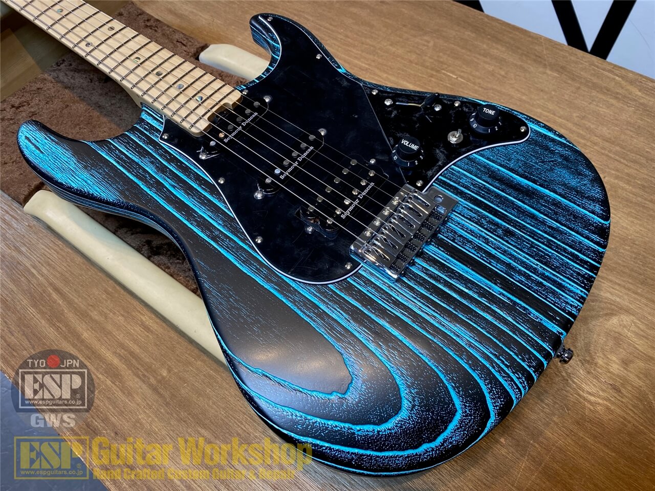 即納可能】ESP SNAPPER-AS/M DRIFTWOOD Series/Black w/ Blue Fille 