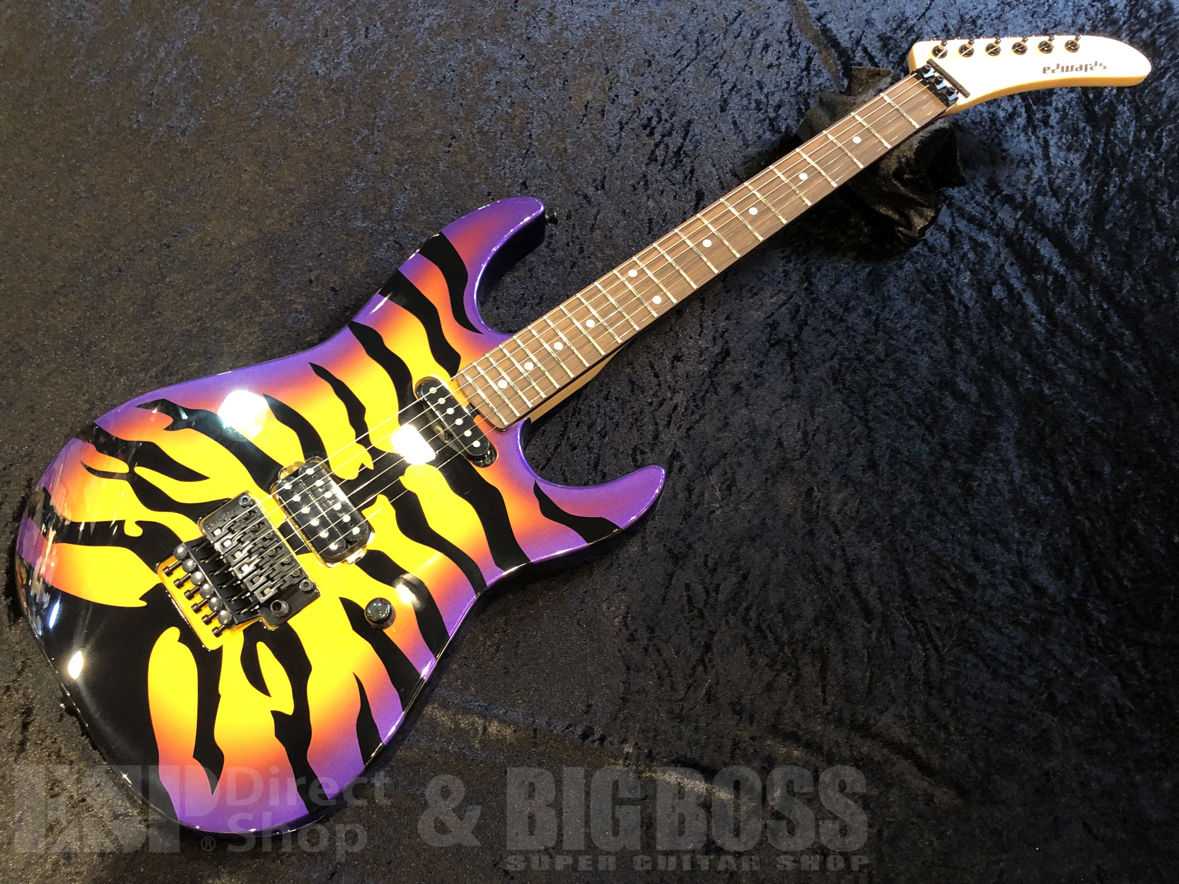 【USED/即納可能】EDWARDS (エドワーズ) E-PURPLE TIGER【Purple Sunburst Tiger Graphic】 (DOKKEN/George Lynchモデル) 福岡店