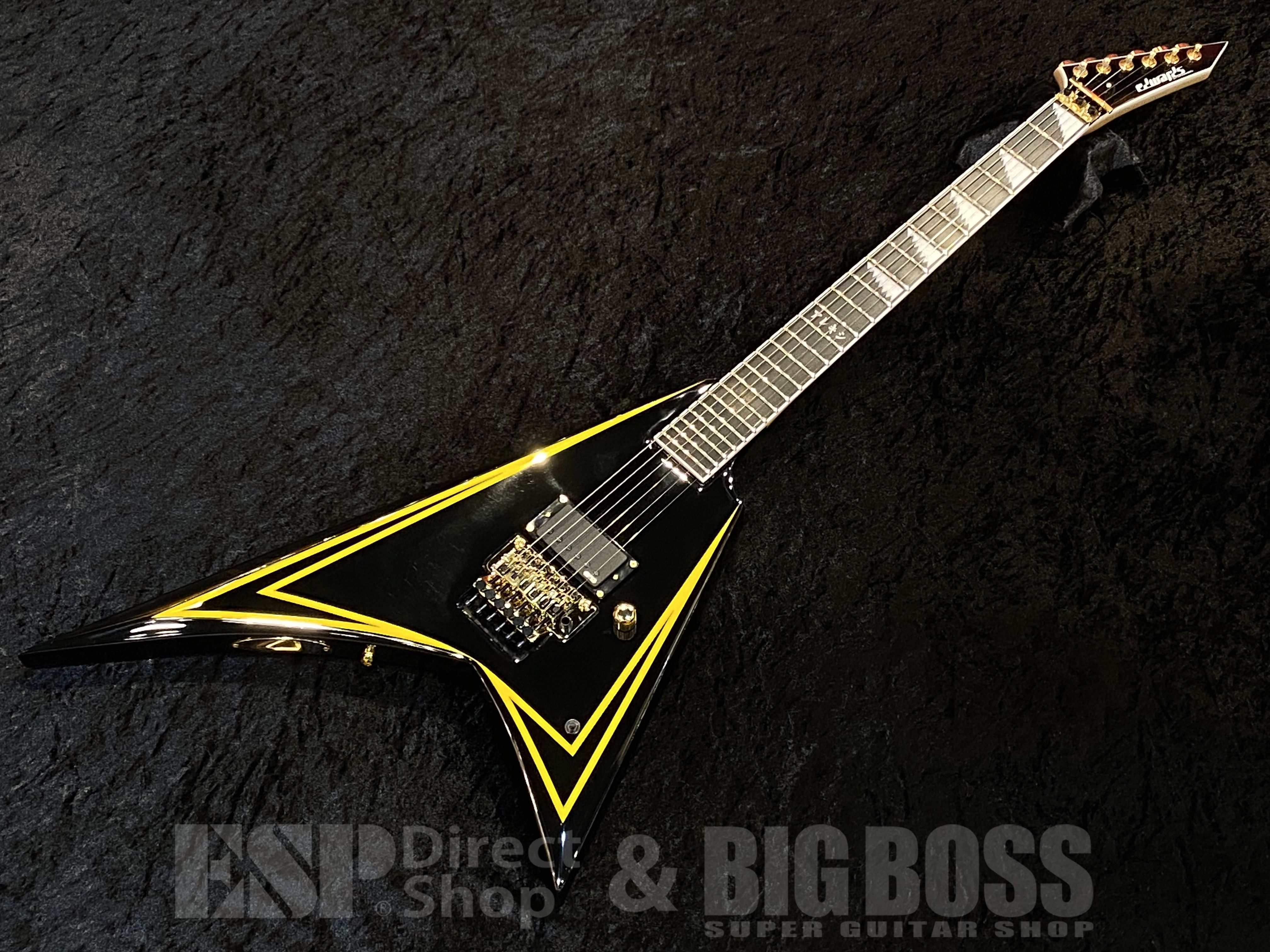 【即納可能】EDWARDS(エドワーズ) E-ALEXI KATAKANA【Black with Yellow Pinstripe】