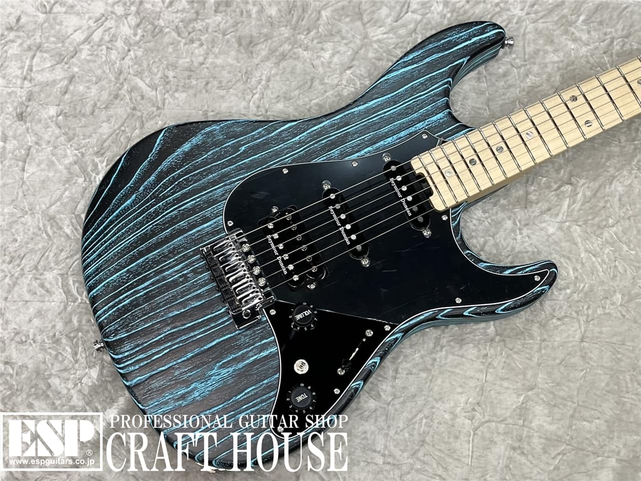 【即納可能】ESP SNAPPER-AS/M DRIFTWOOD Series / Black w/Blue Filler　渋谷店