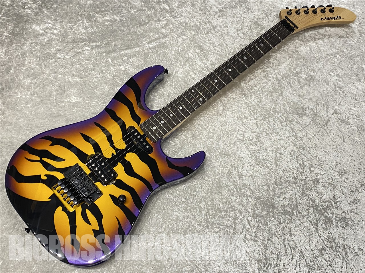 【即納可能】EDWARDS(エドワーズ) E-PURPLE TIGER (Purple Sunburst Tiger Graphic) (DOKKEN/George Lynchモデル) 広島店