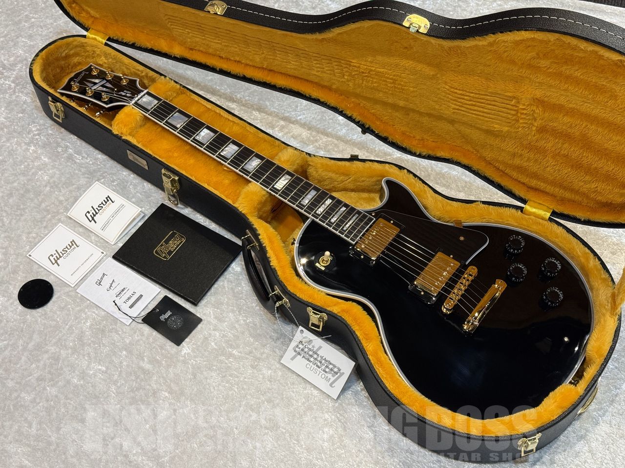 【即納可能】Gibson Custom Shop Les Paul Custom w/ Ebony Fingerboard【Gloss Ebony】 福岡店