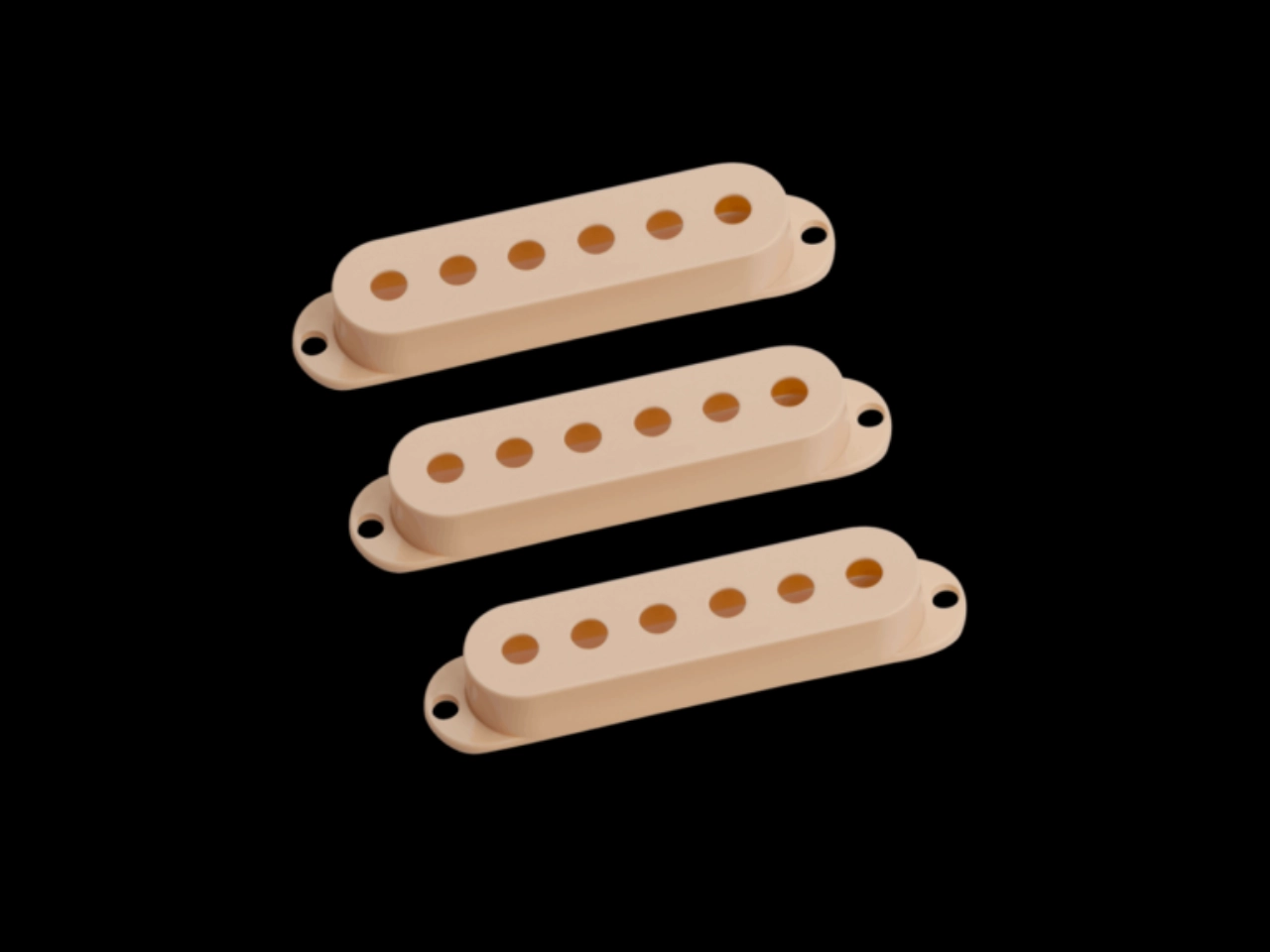 Seymour Duncan(セイモアダンカン) GUITAR PICKUP COVERS FOR STRAT | Strat Cover Set (No-Logo) (Ivory)