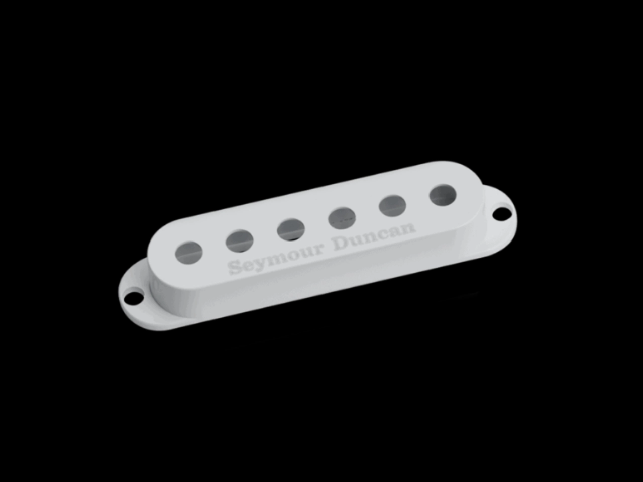 Seymour Duncan(セイモアダンカン) GUITAR PICKUP COVERS FOR STRAT | Strat Cover (Logo) (White)
