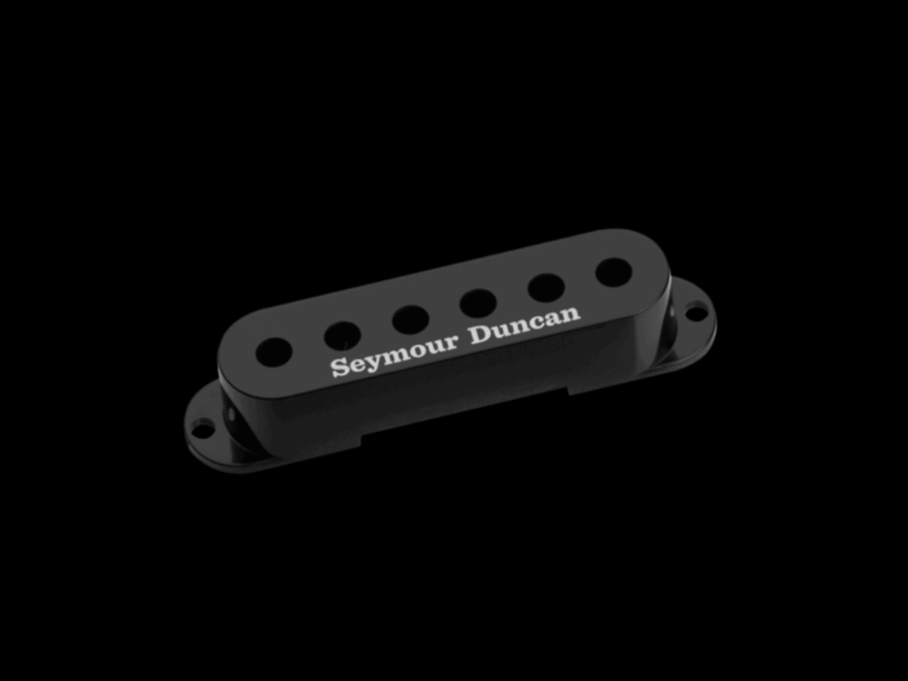 Seymour Duncan(セイモアダンカン) GUITAR PICKUP COVERS FOR STRAT | Strat Cover (Logo) (Black)