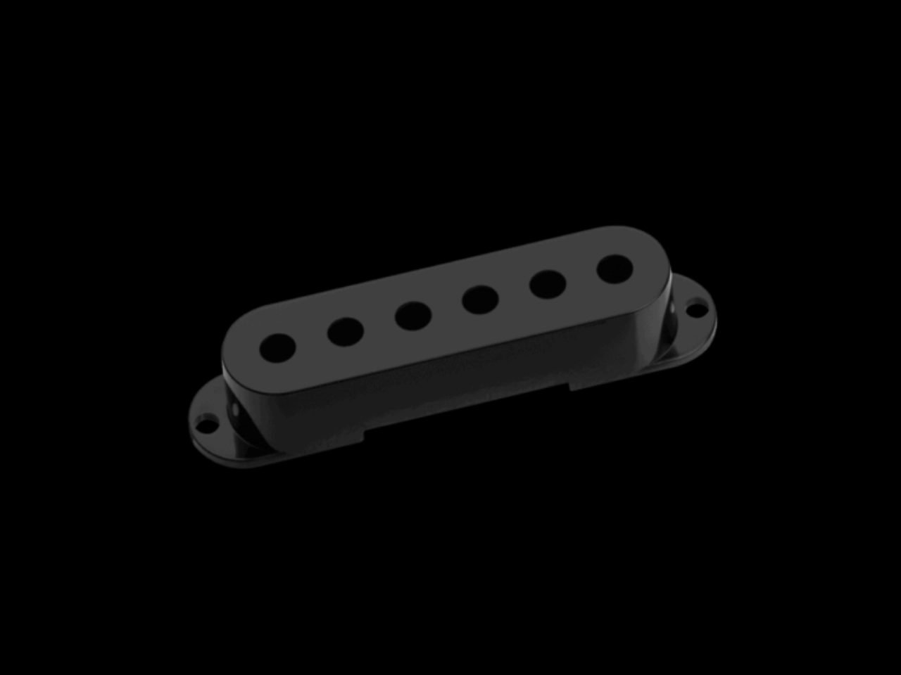 Seymour Duncan(セイモアダンカン) GUITAR PICKUP COVERS FOR STRAT | Strat Cover (No-Logo) (Black)